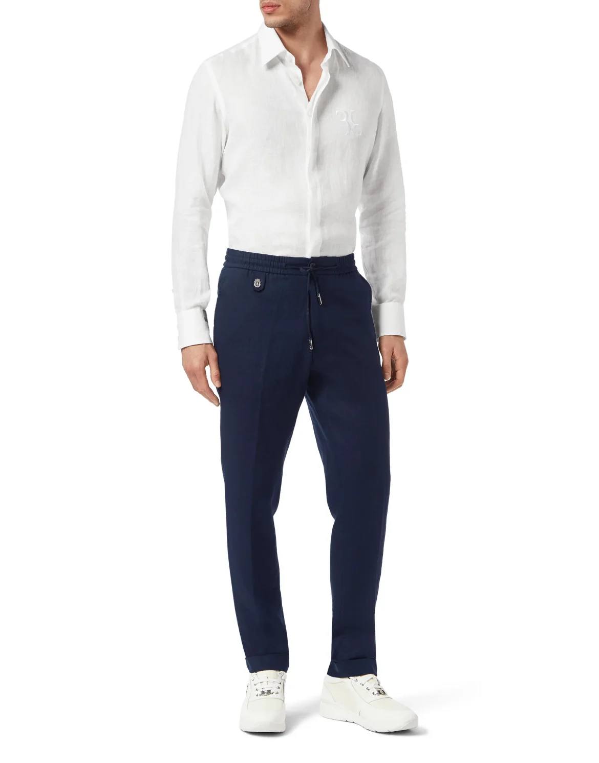 Linen Trousers, цвет: Синий