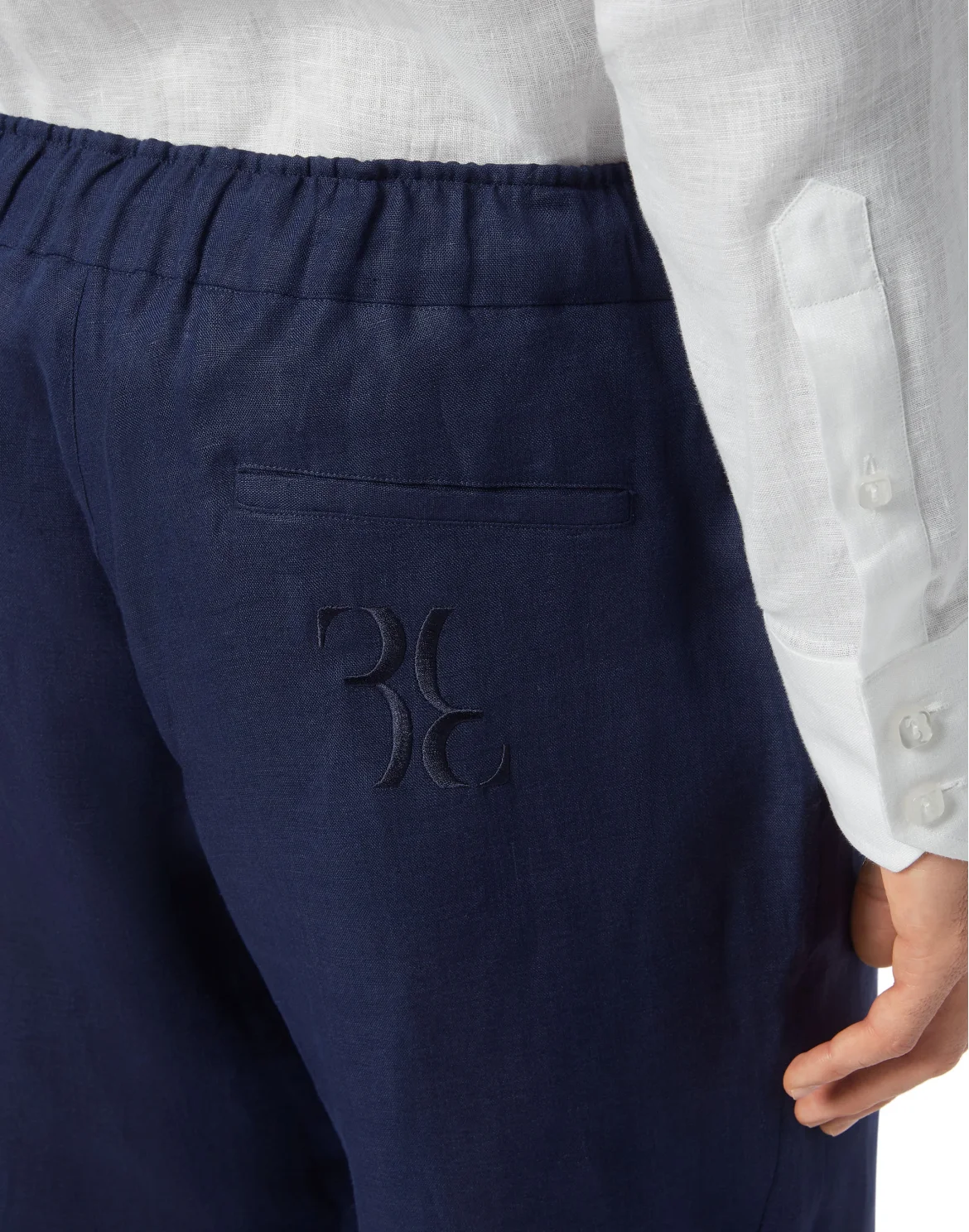 Linen Pijama Pants, цвет: Синий