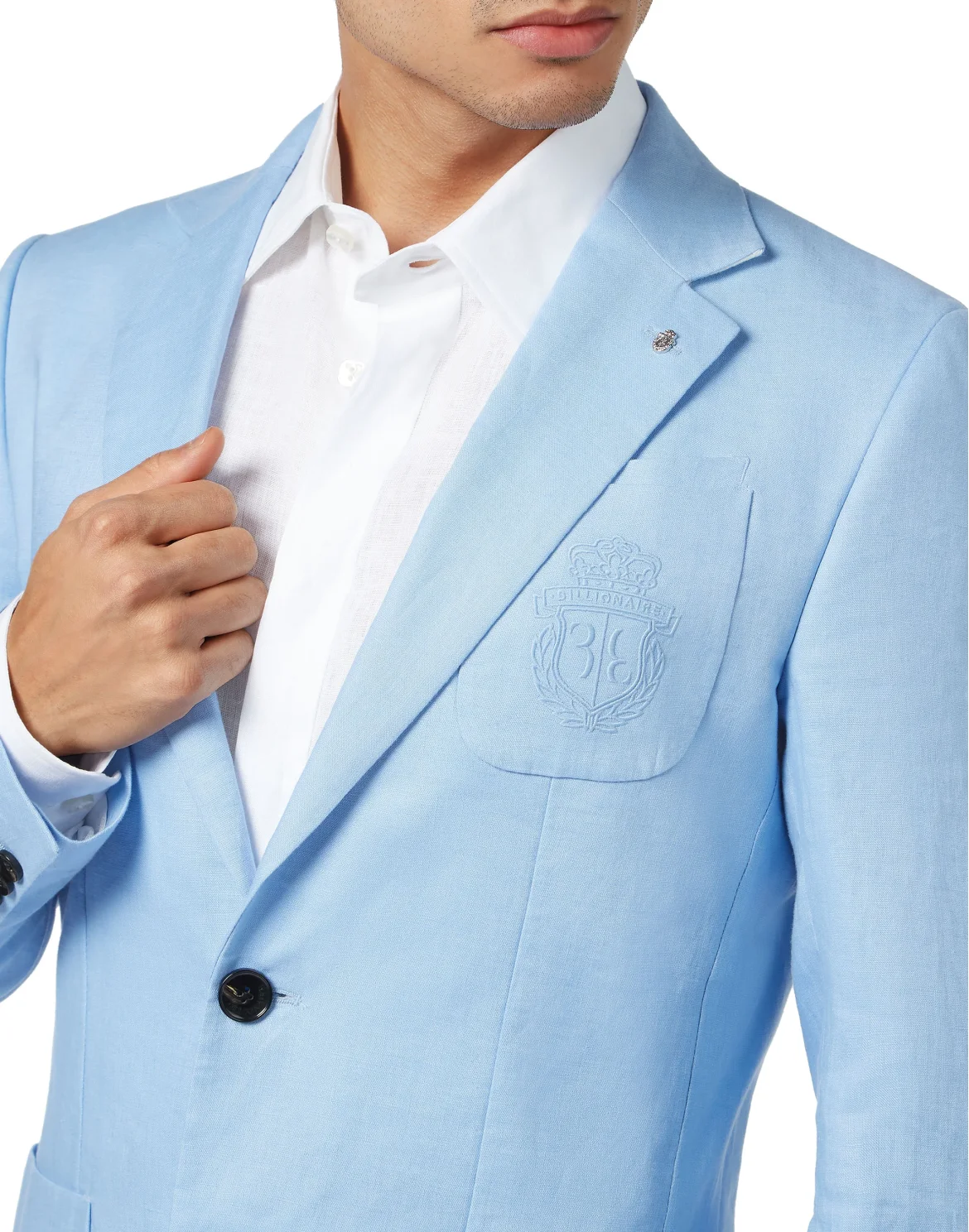 Linen Blazer, цвет: Голубой
