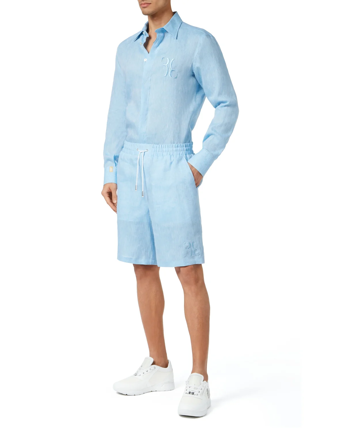 Linen Shirt Silver Cut LS, цвет: Голубой