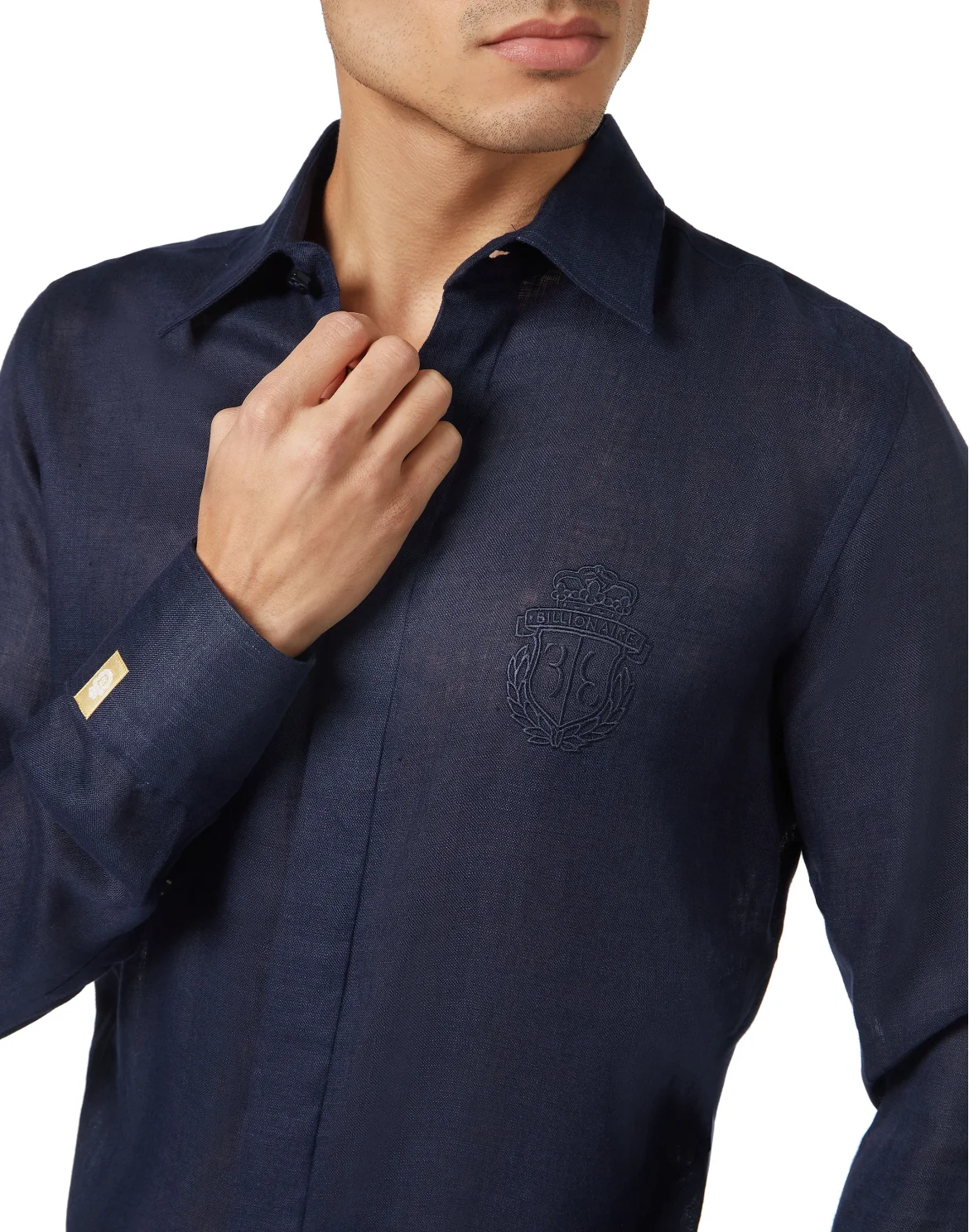 Linen Shirt Silver Cut LS, цвет: Синий