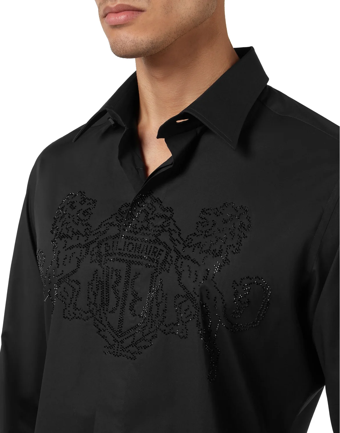 Coton Shirt Silver Cut LS, цвет: Черный