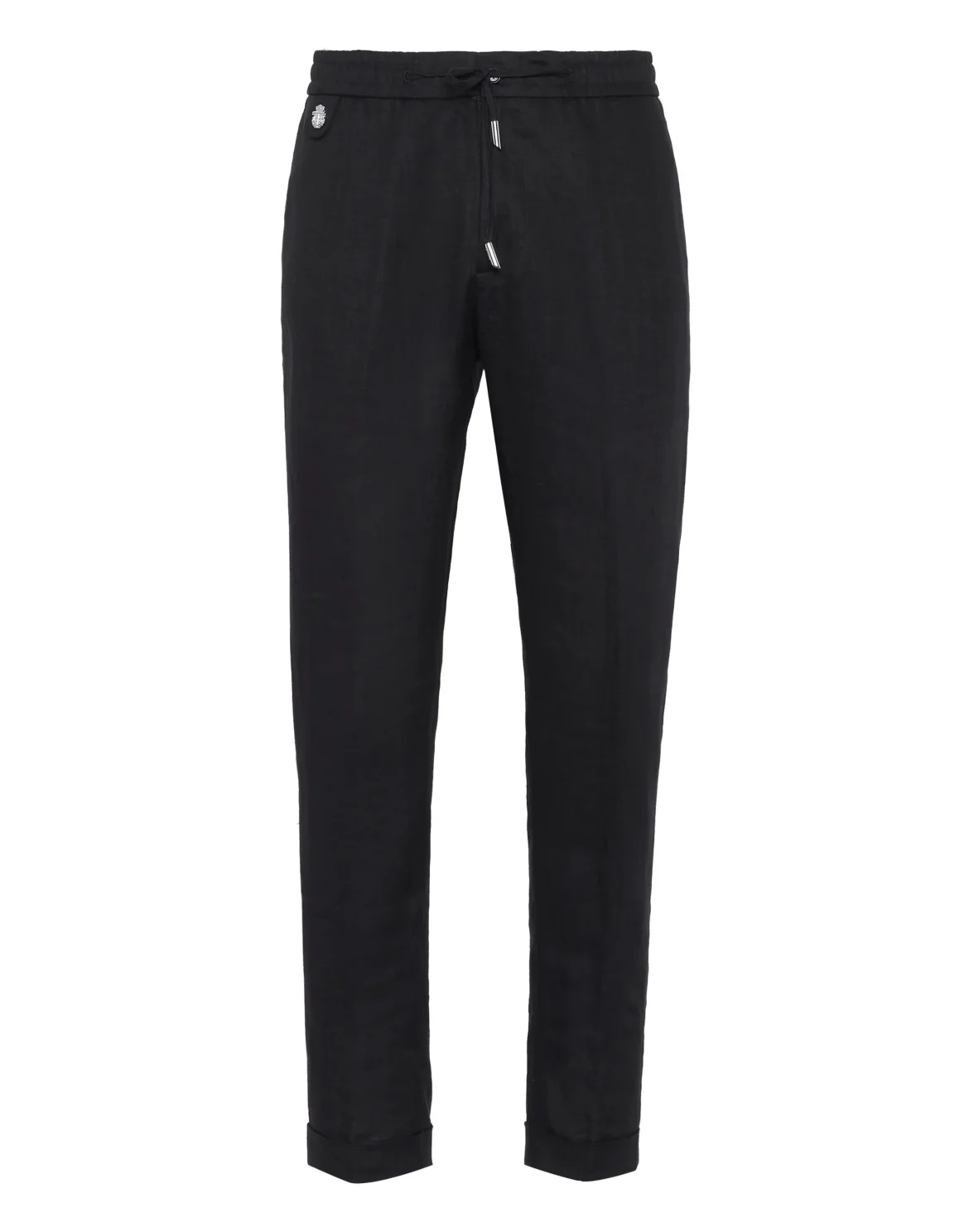 Linen Jogging Trousers, цвет: Черный