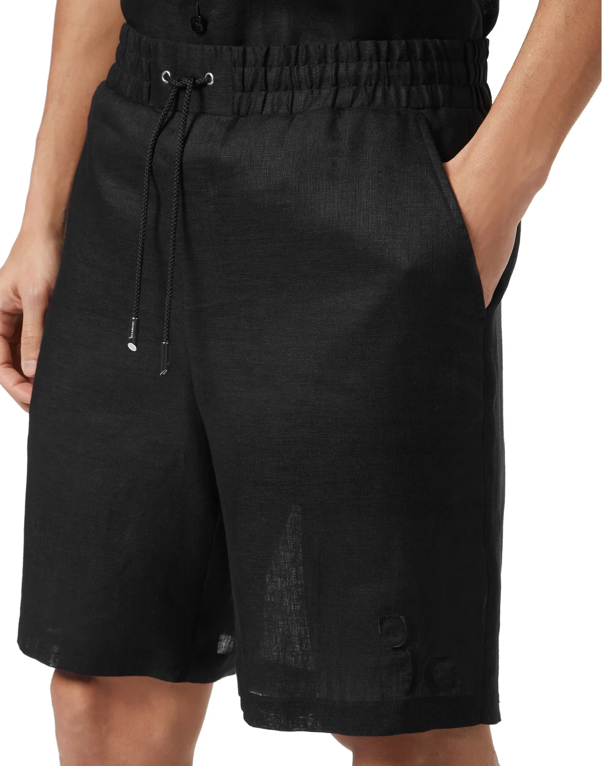 Linen Shorts, цвет: Черный