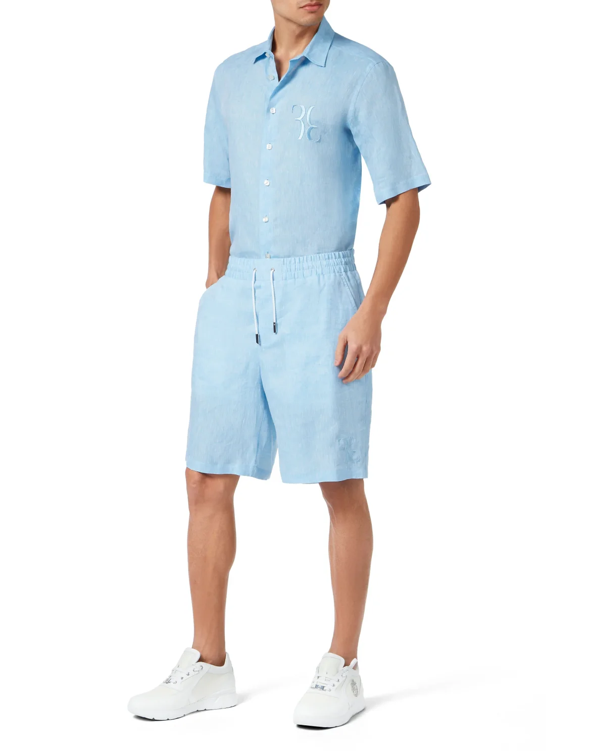 Linen Shorts, цвет: Голубой