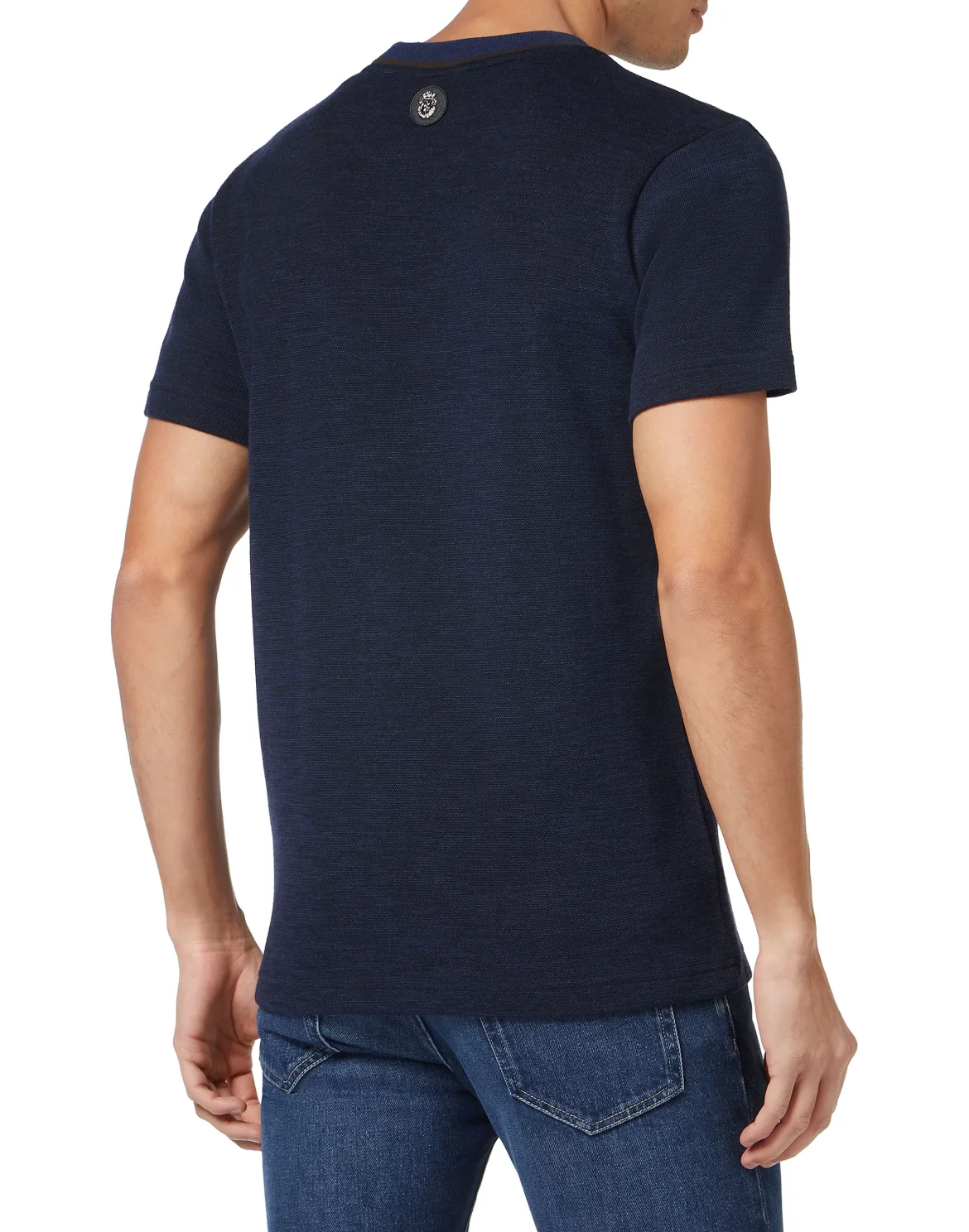 Light Wool T-shirt Round Neck SS, цвет: Синий