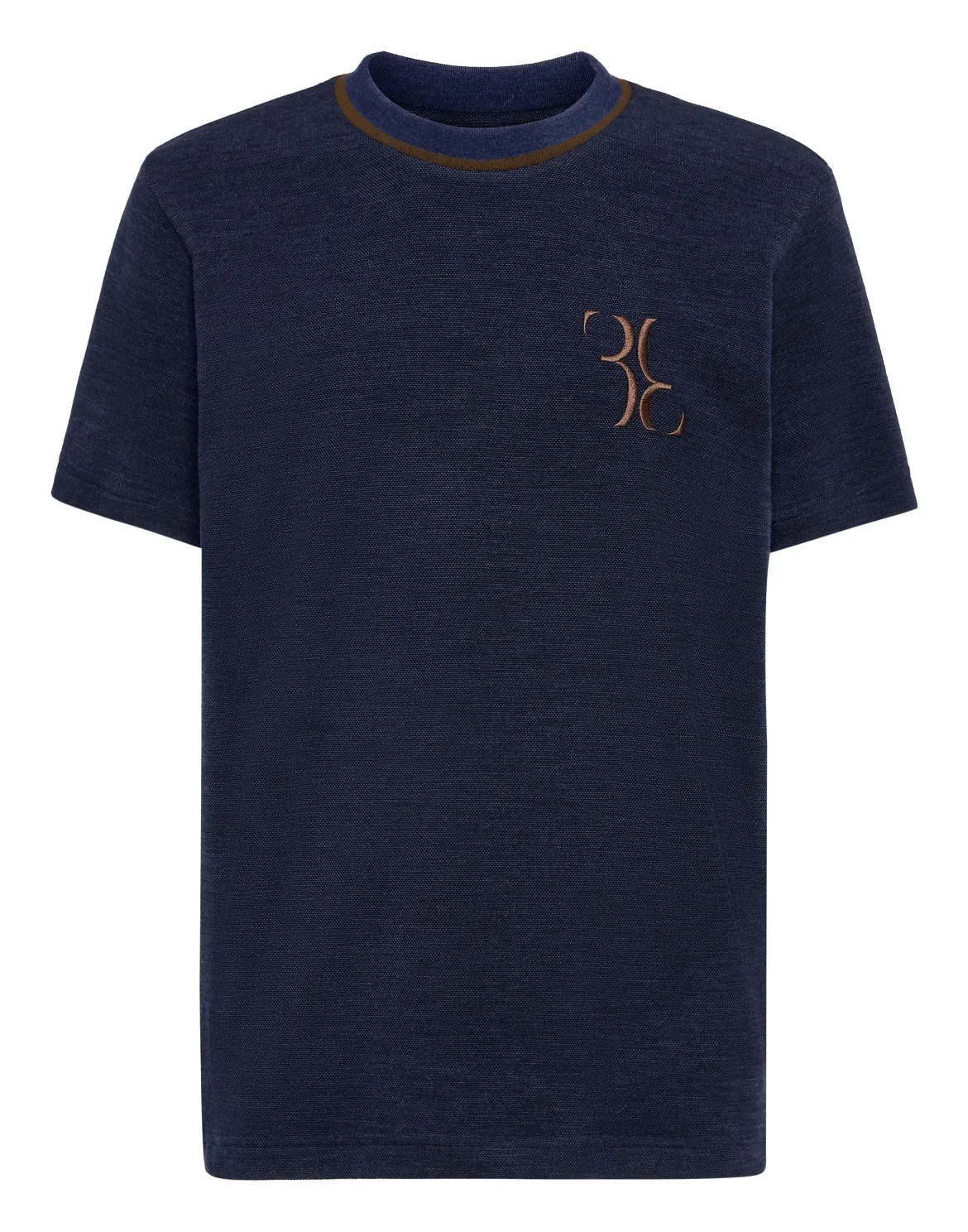 Light Wool T-shirt Round Neck SS, цвет: Синий