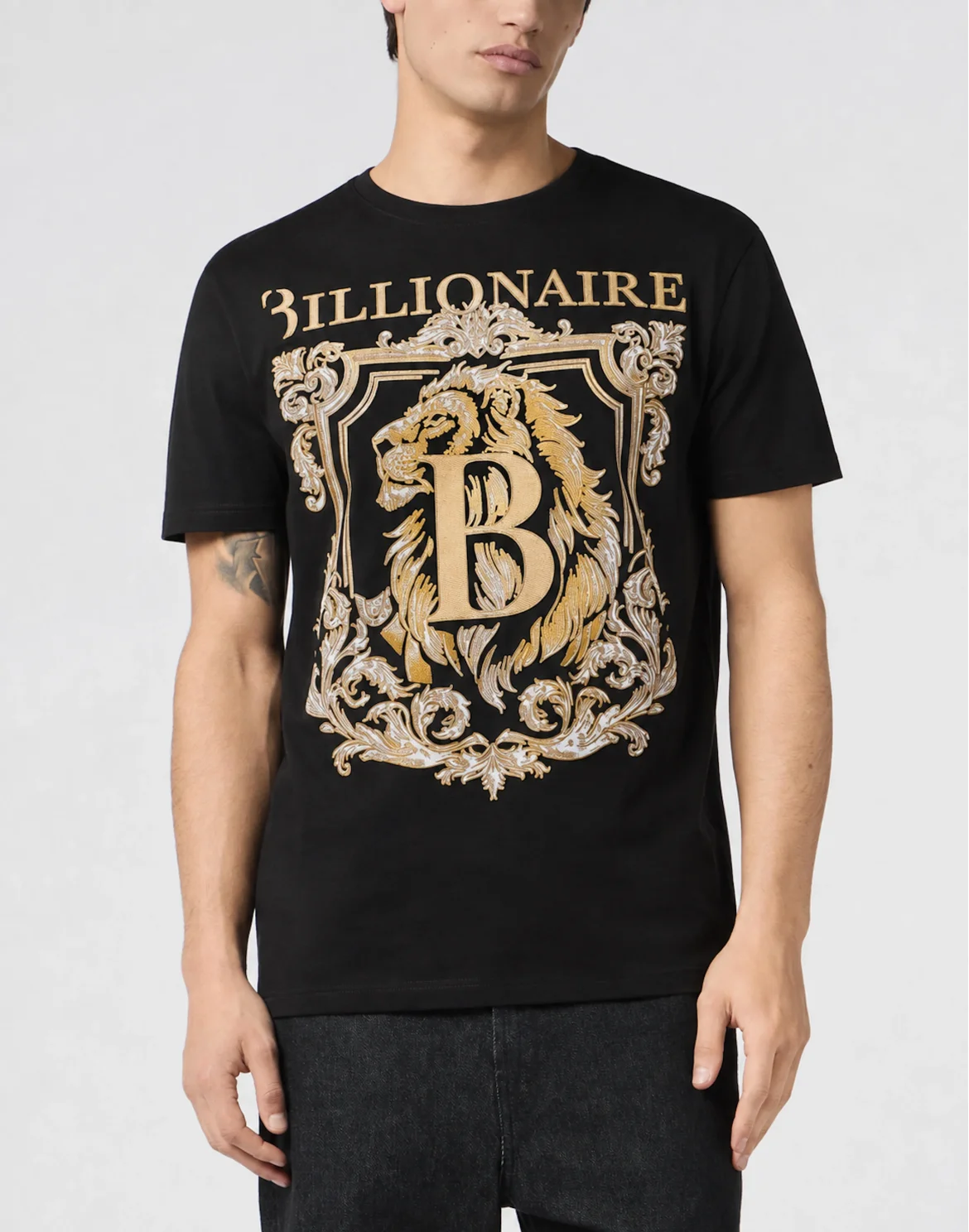 T-Shirt Round Neck SS Lion B Frame, цвет: Синий