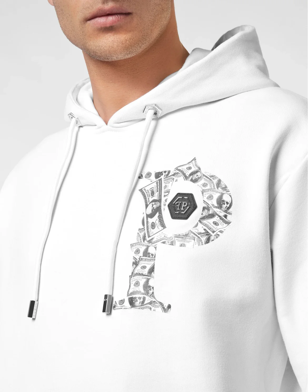 Hoodie sweatshirt Money, цвет: Белый