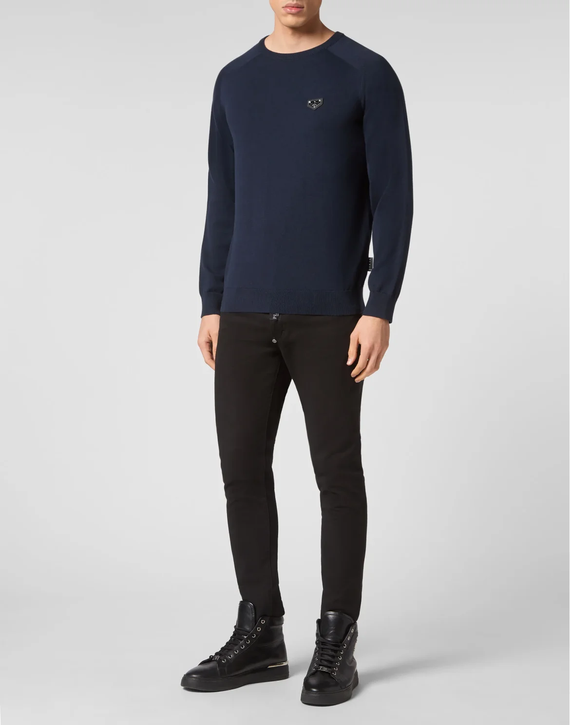 Pullover Round Neck LS, цвет: Синий
