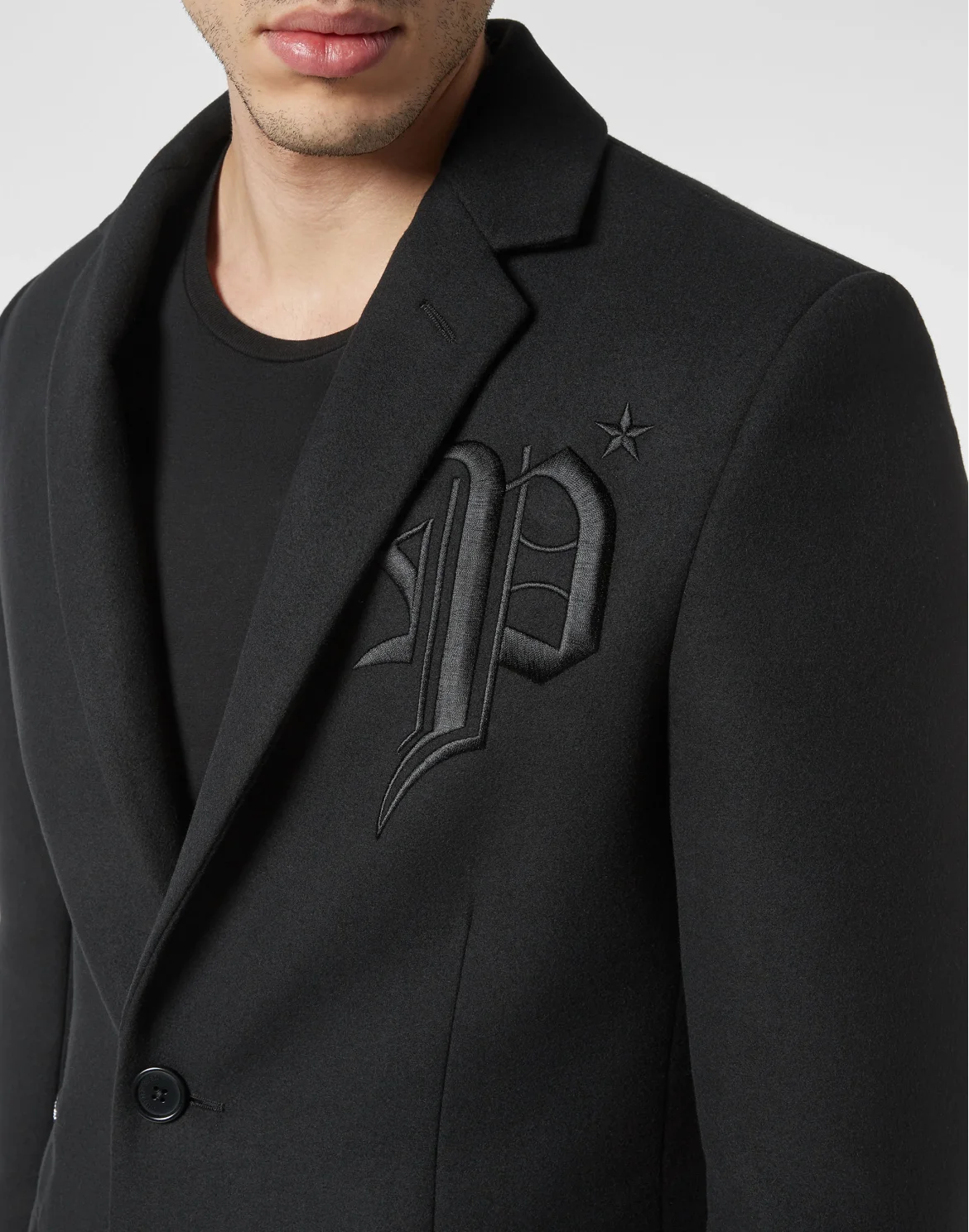 Coat Long "Gothic P" Gothic Plein, цвет: Черный