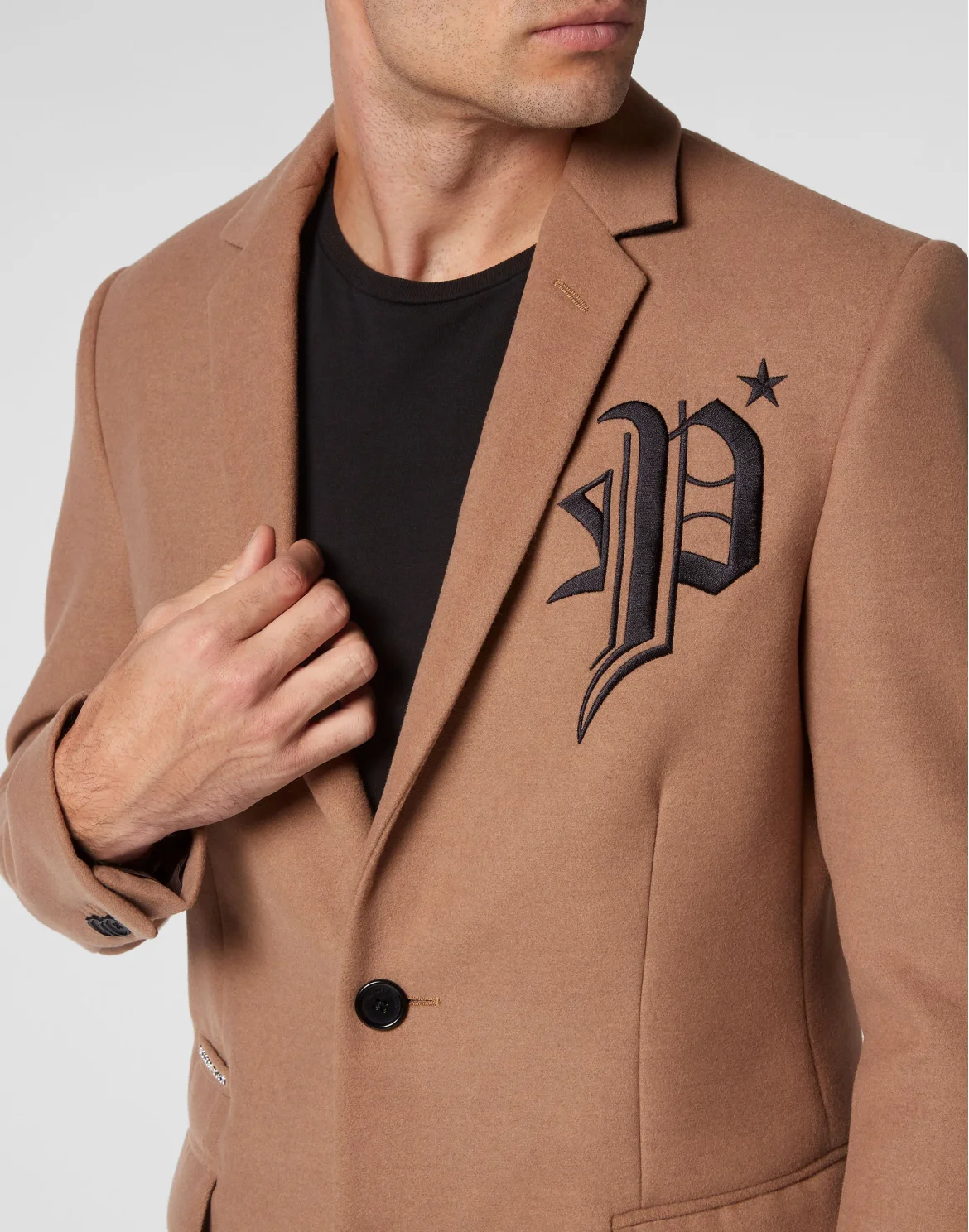 Coat Long "Gothic P" Gothic Plein, цвет: Бежевый