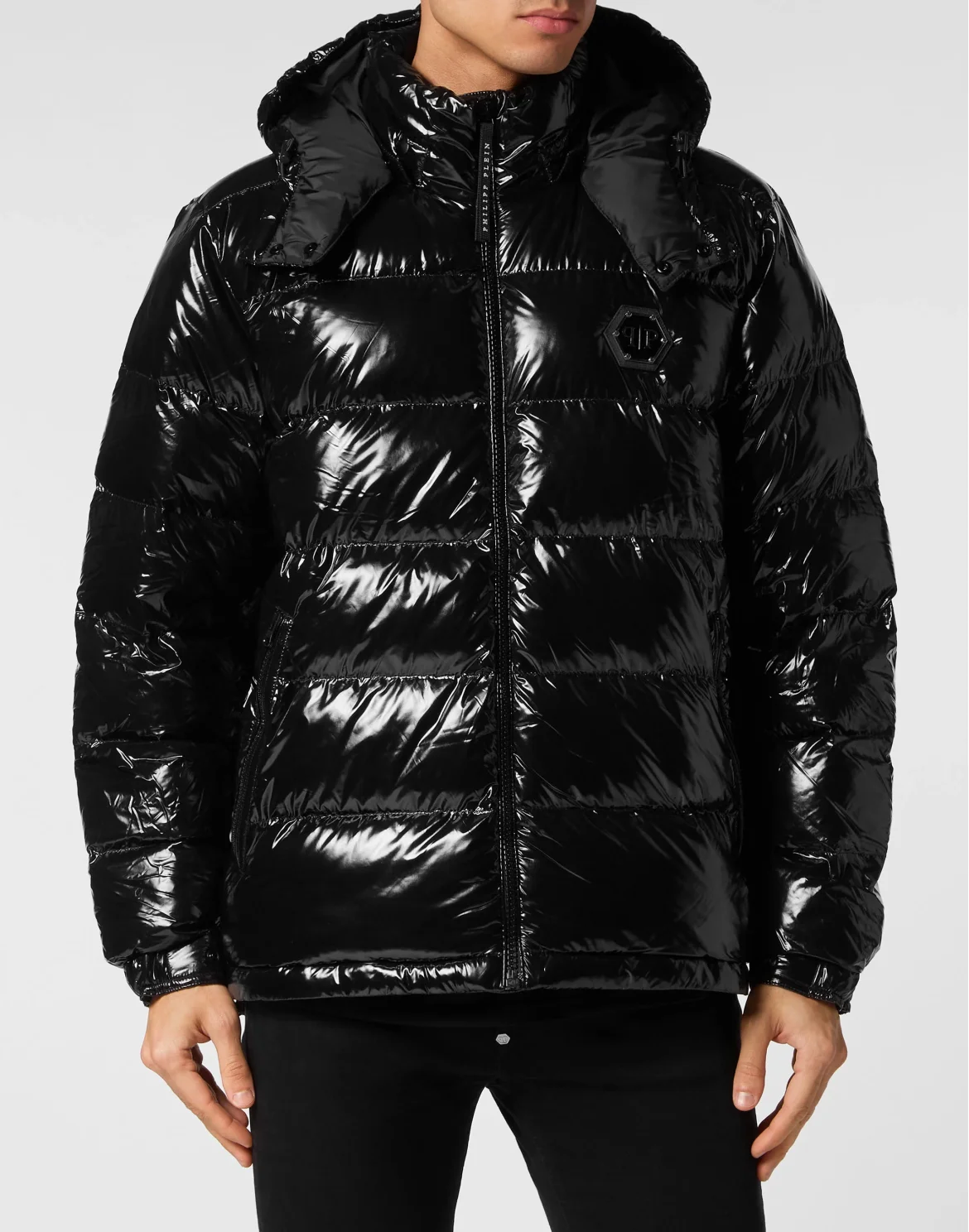 Nylon Down Jacket, цвет: Черный
