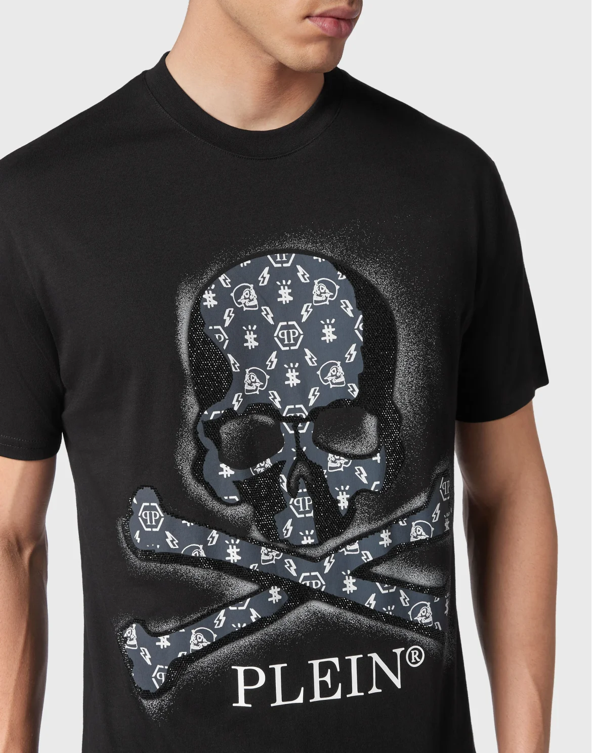 T-shirt Round Neck SS Skull, цвет: Черный