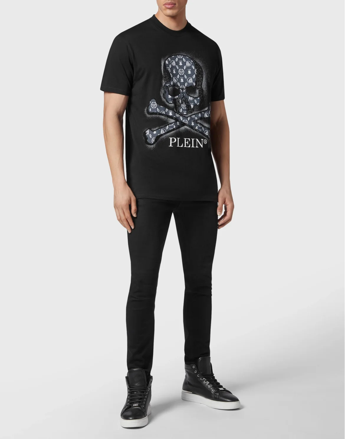T-shirt Round Neck SS Skull, цвет: Черный
