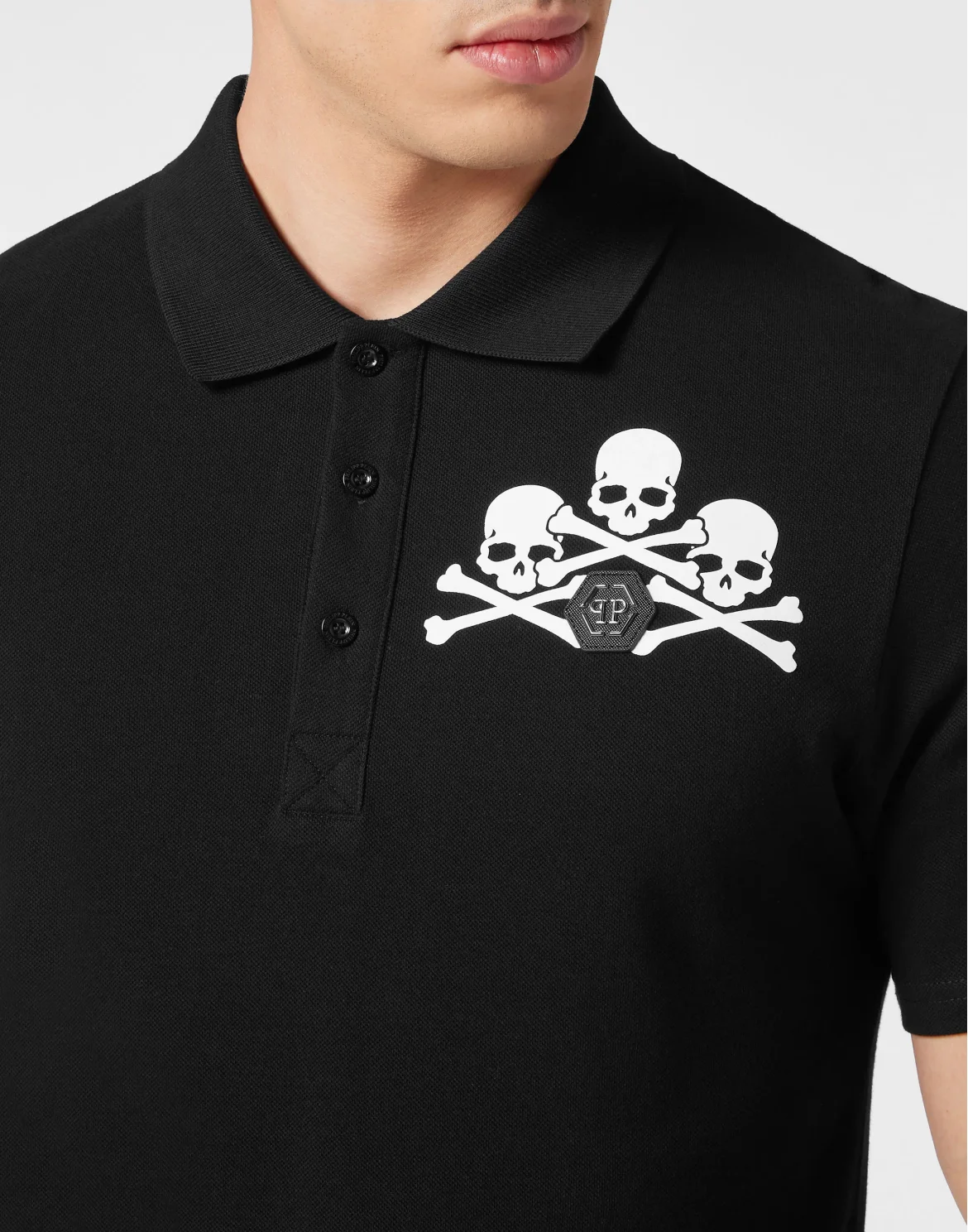 Polo shirt SS Skull, цвет: Черный