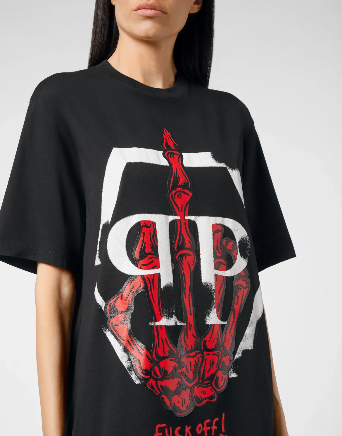 T-shirt Round Neck SS Skeleton, цвет: Черный