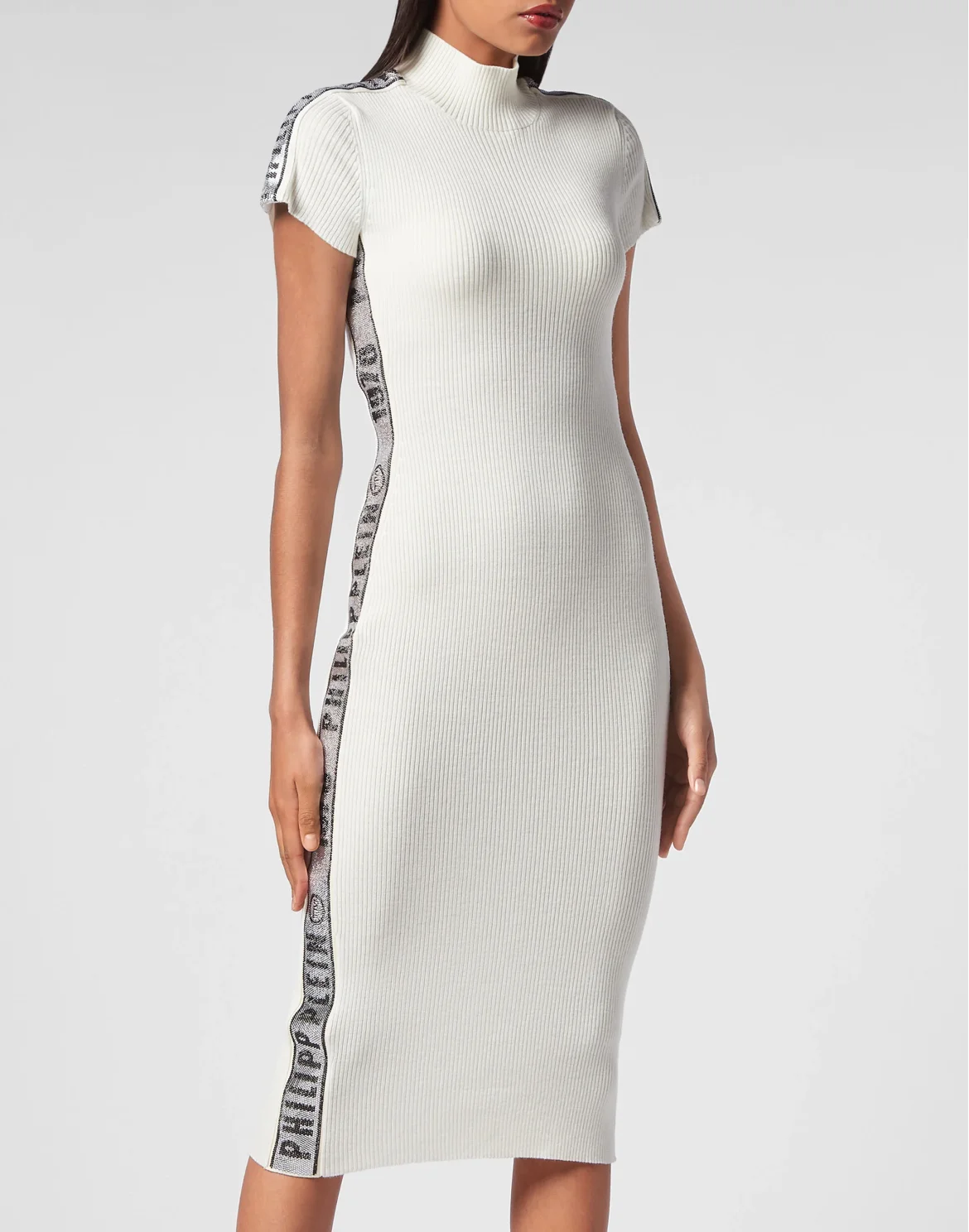 Wool Dress stones Philipp Plein TM, цвет: Бежевый