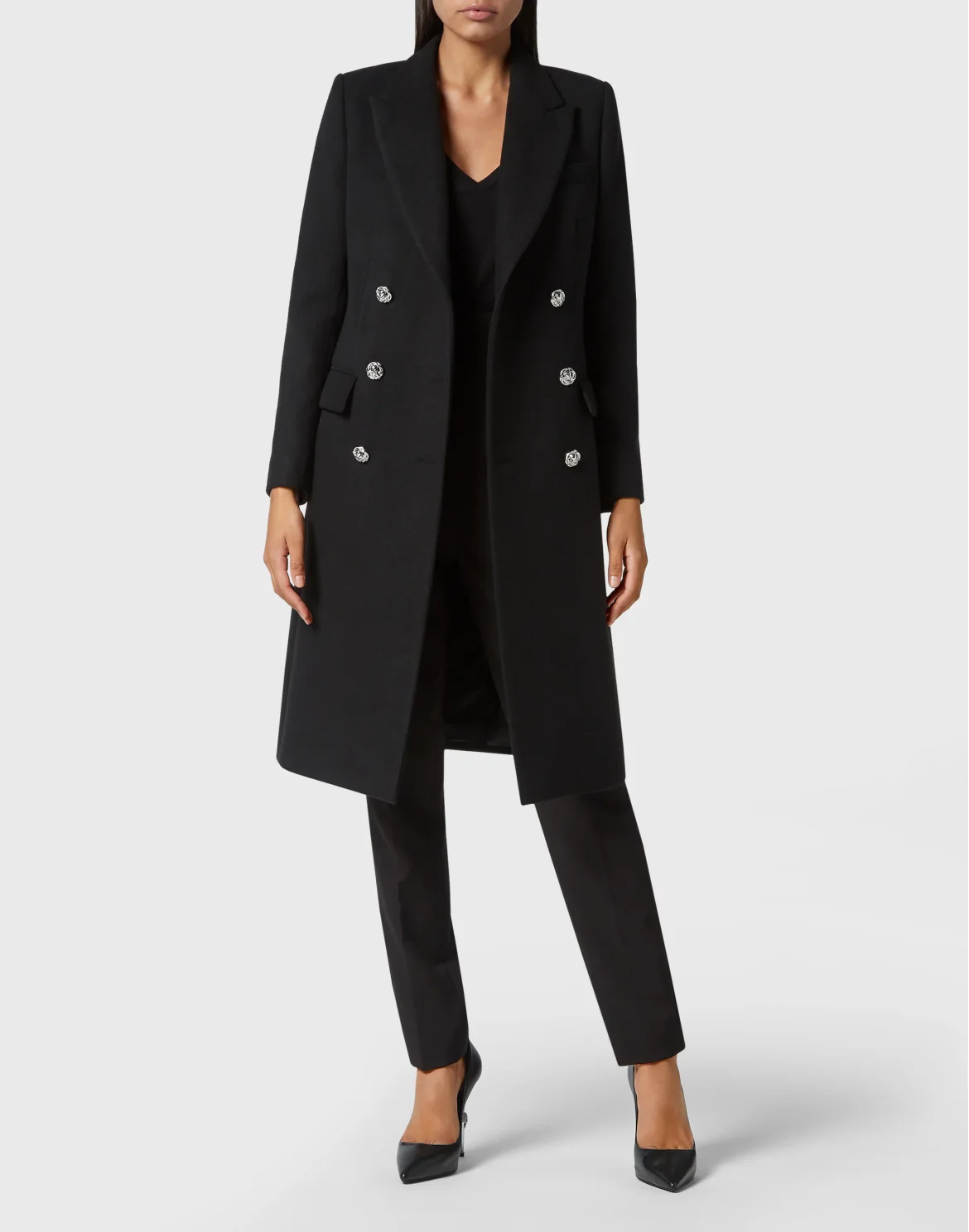 Coat Long, цвет: Черный
