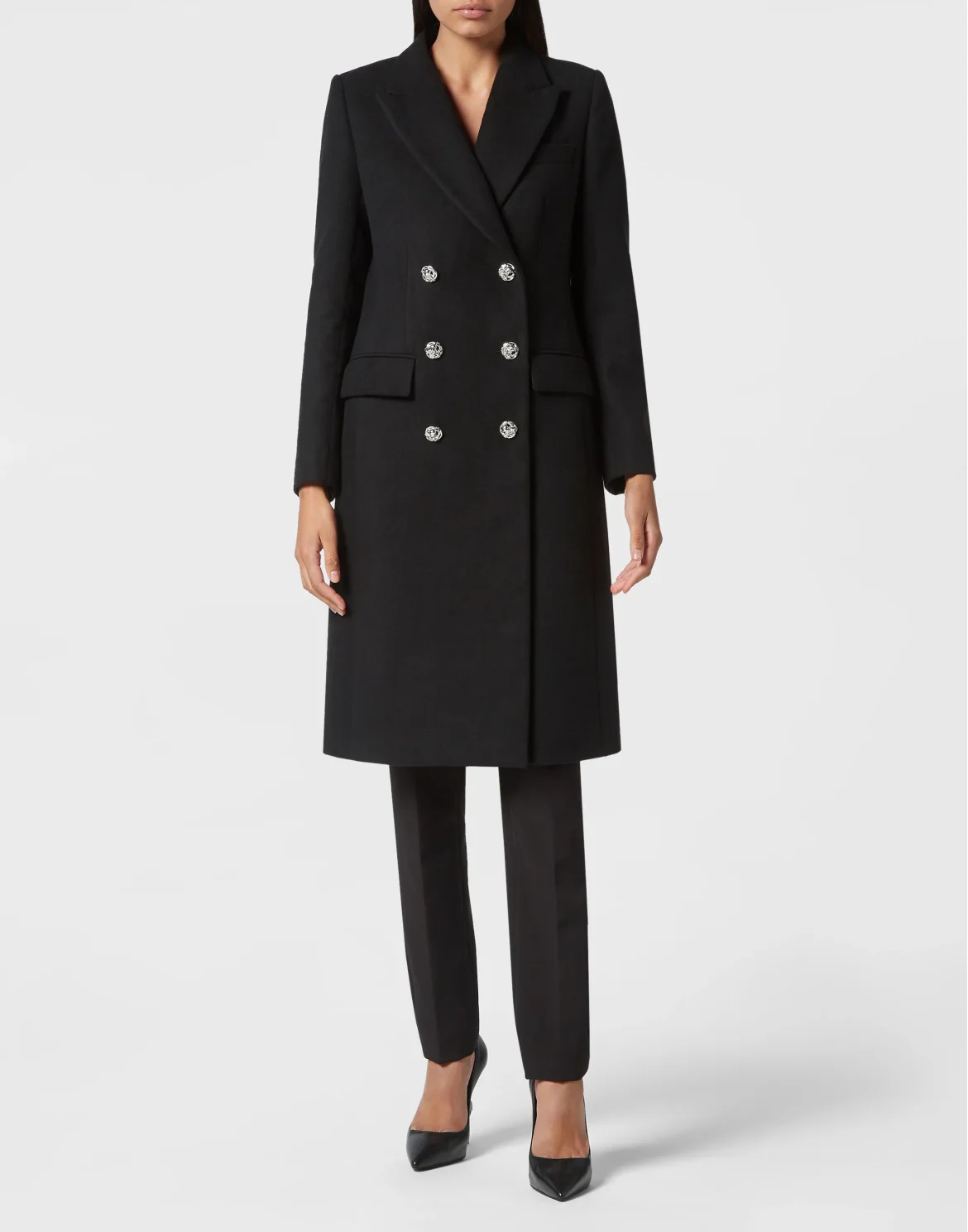 Coat Long, цвет: Черный