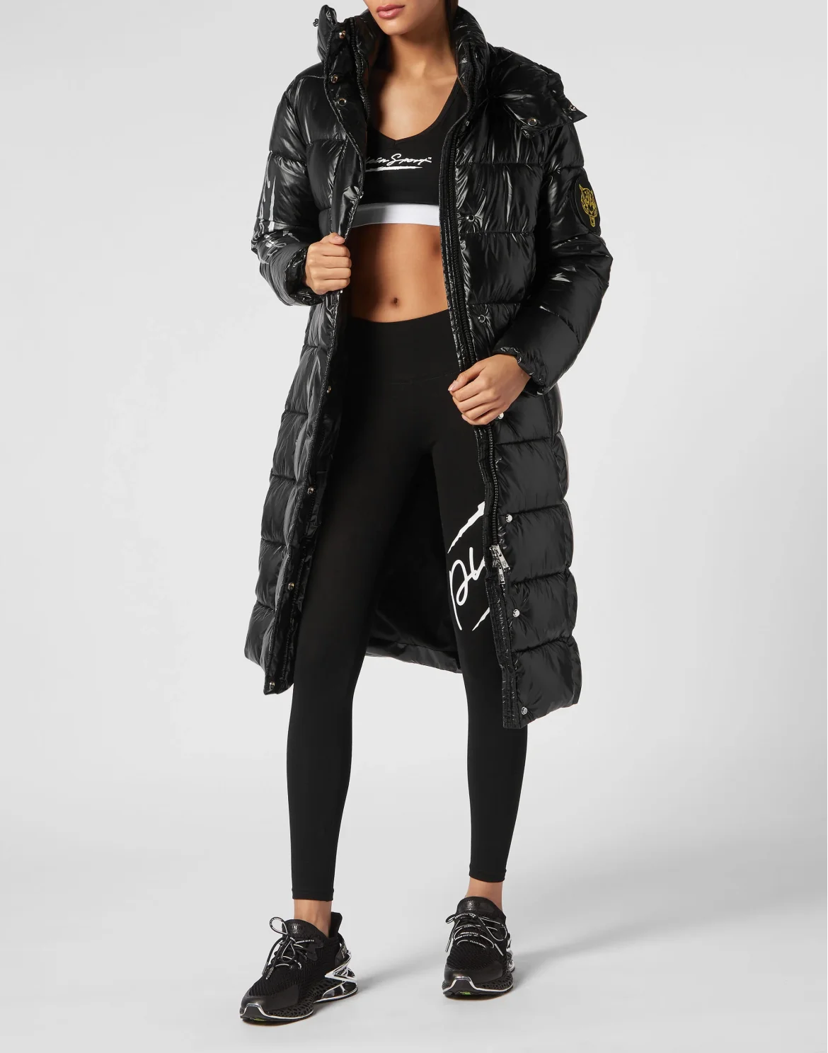 OUTERWEAR LONG JACKET WOMAN, цвет: Черный