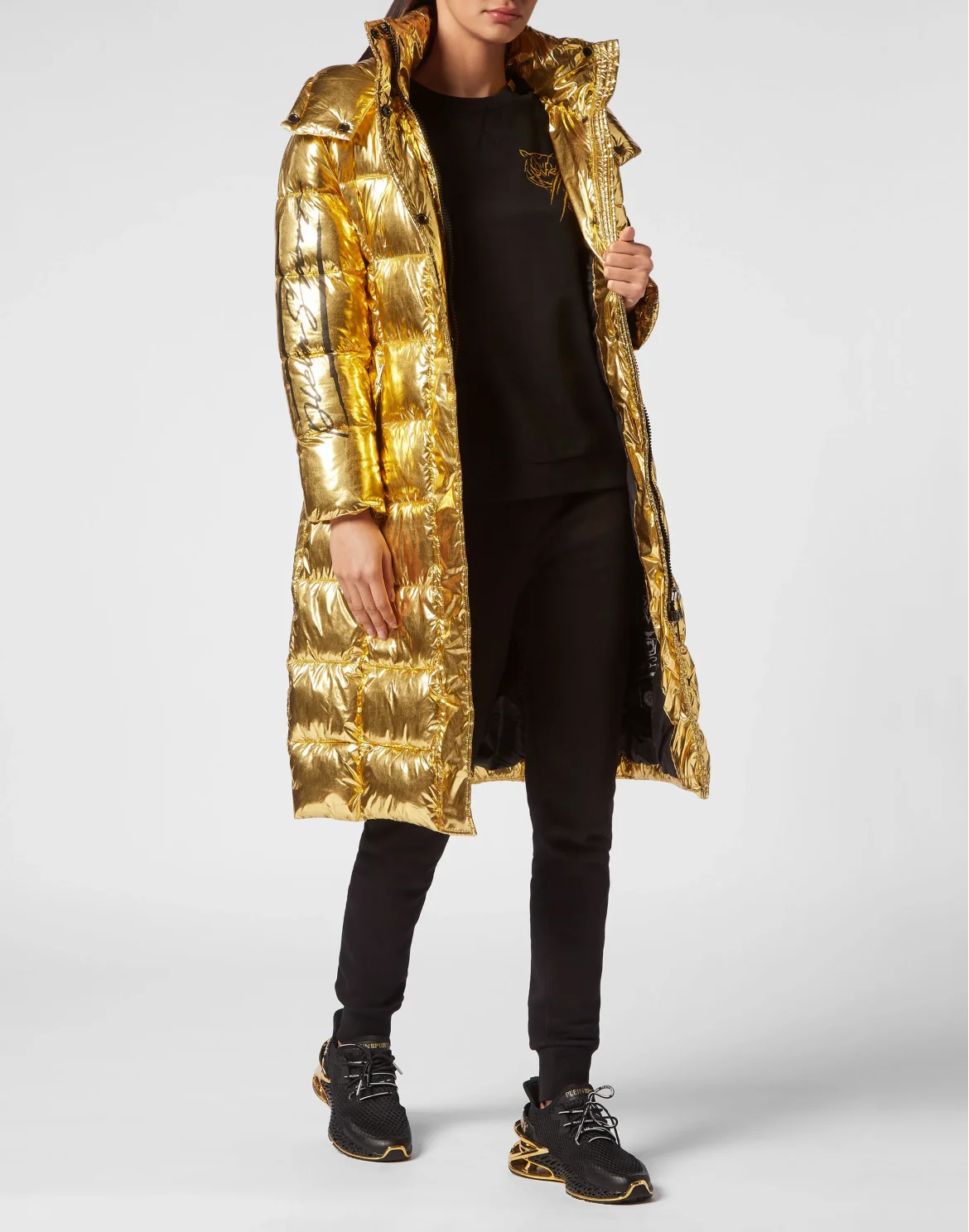 OUTERWEAR LONG JACKET WOMAN, цвет: Золотой