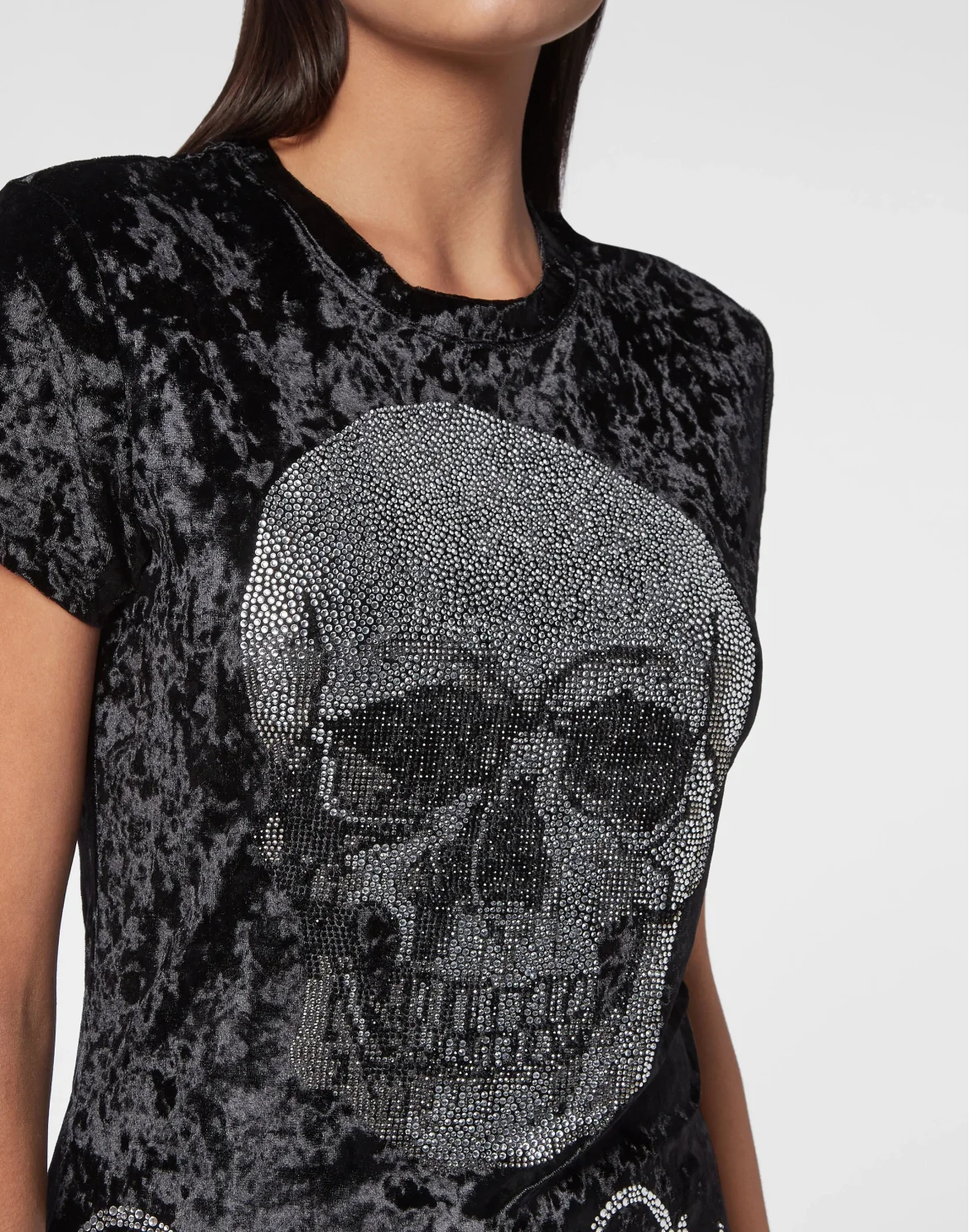 T-shirt Round Neck SS Skull, цвет: Черный