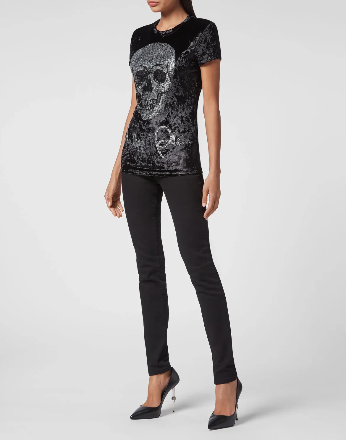 T-shirt Round Neck SS Skull, цвет: Черный