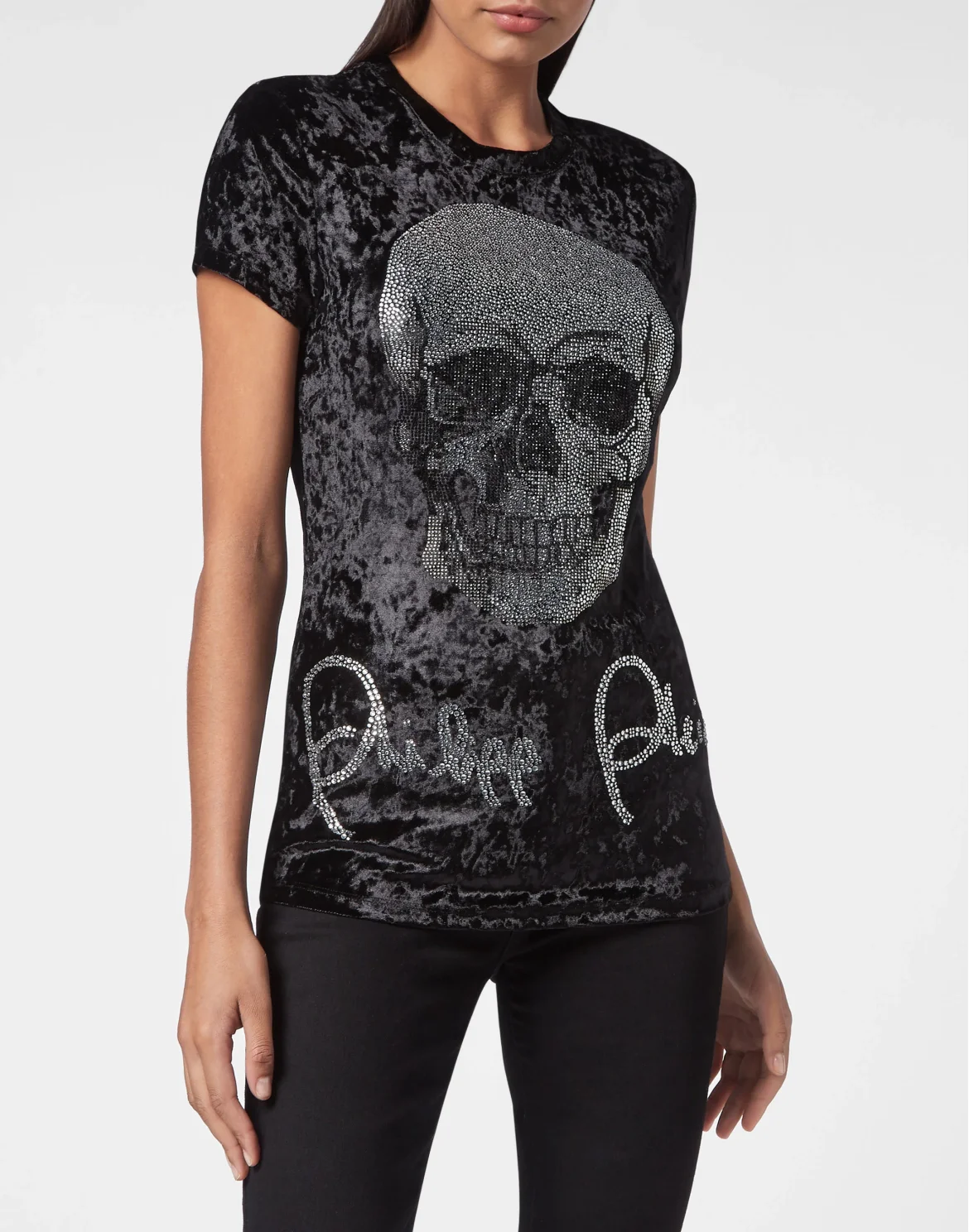 T-shirt Round Neck SS Skull, цвет: Черный