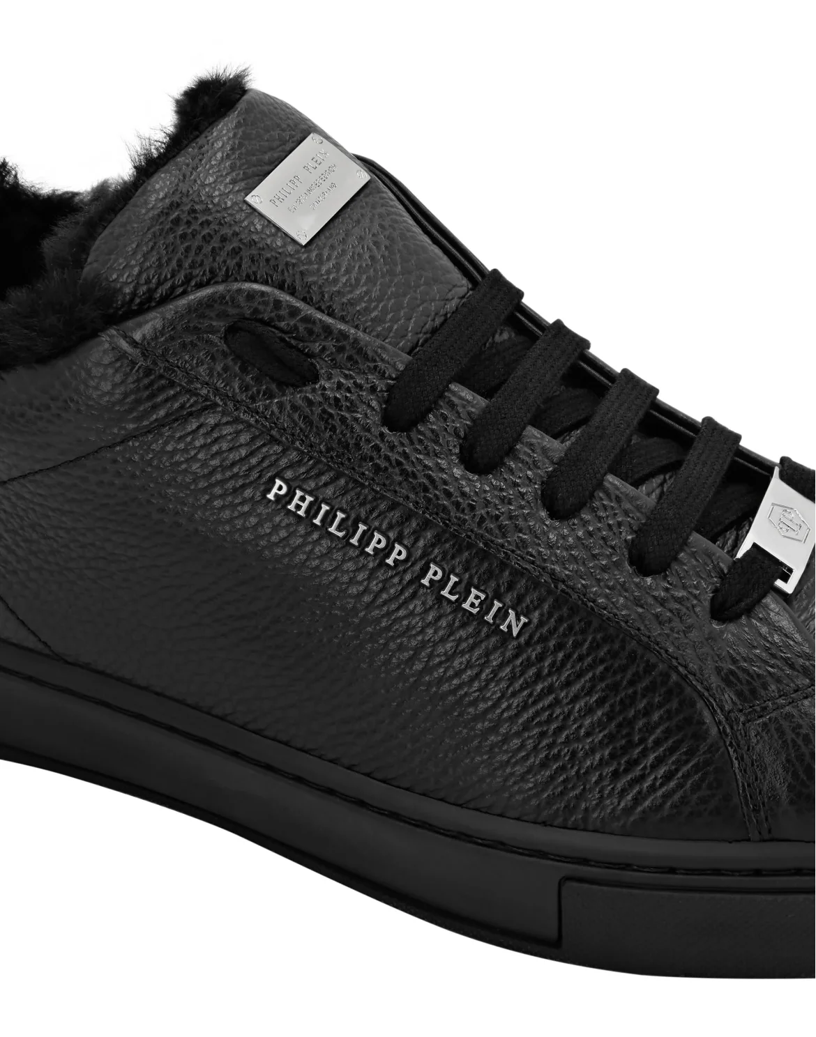 Leather Lo-Top Sneakers Big Bang, цвет: Черный