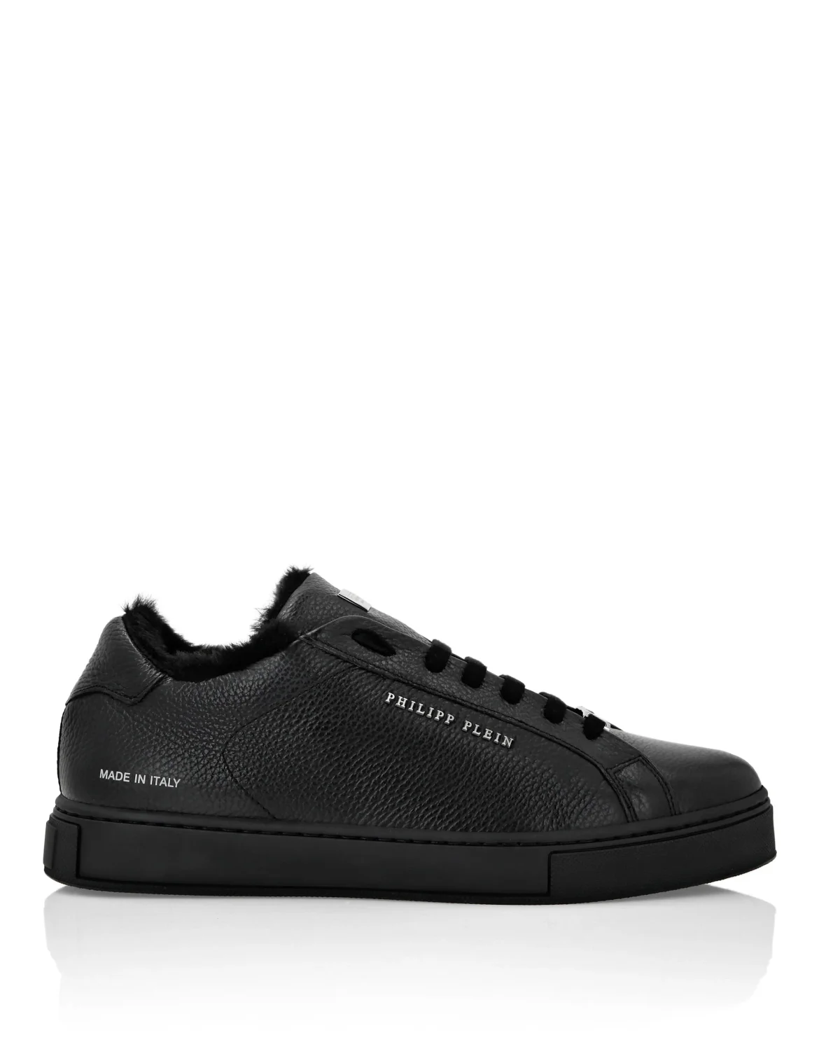 Leather Lo-Top Sneakers Big Bang, цвет: Черный