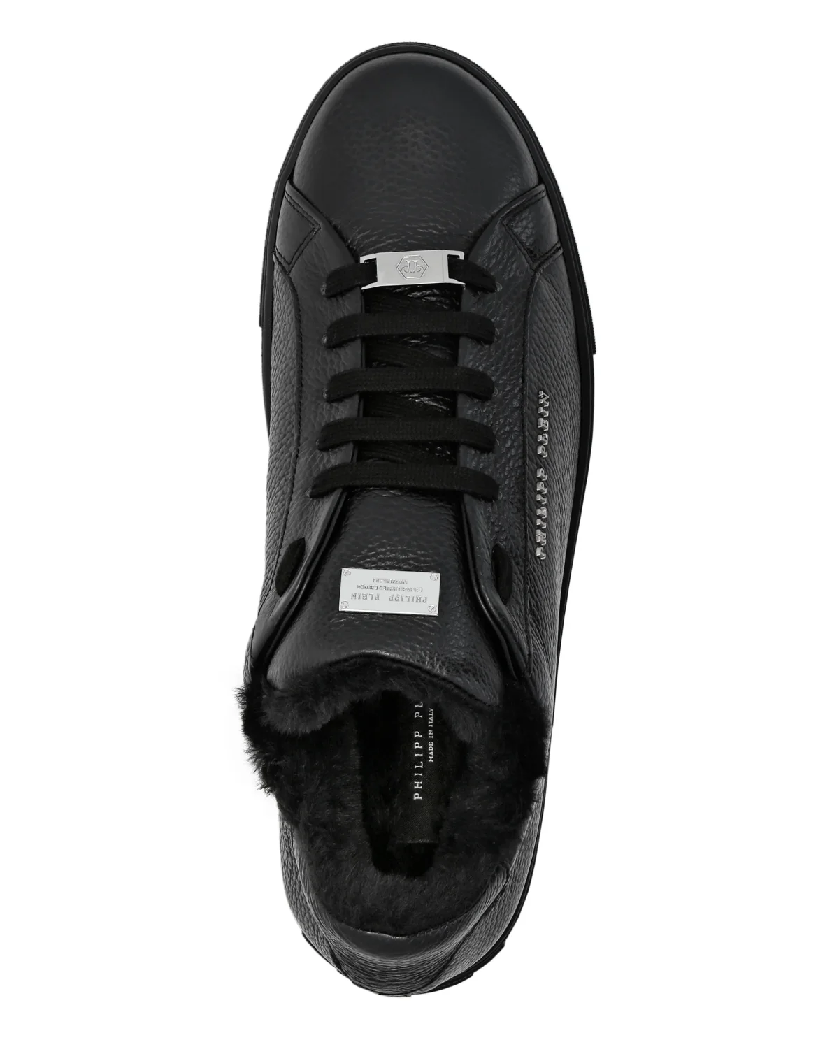 Leather Lo-Top Sneakers Big Bang, цвет: Черный