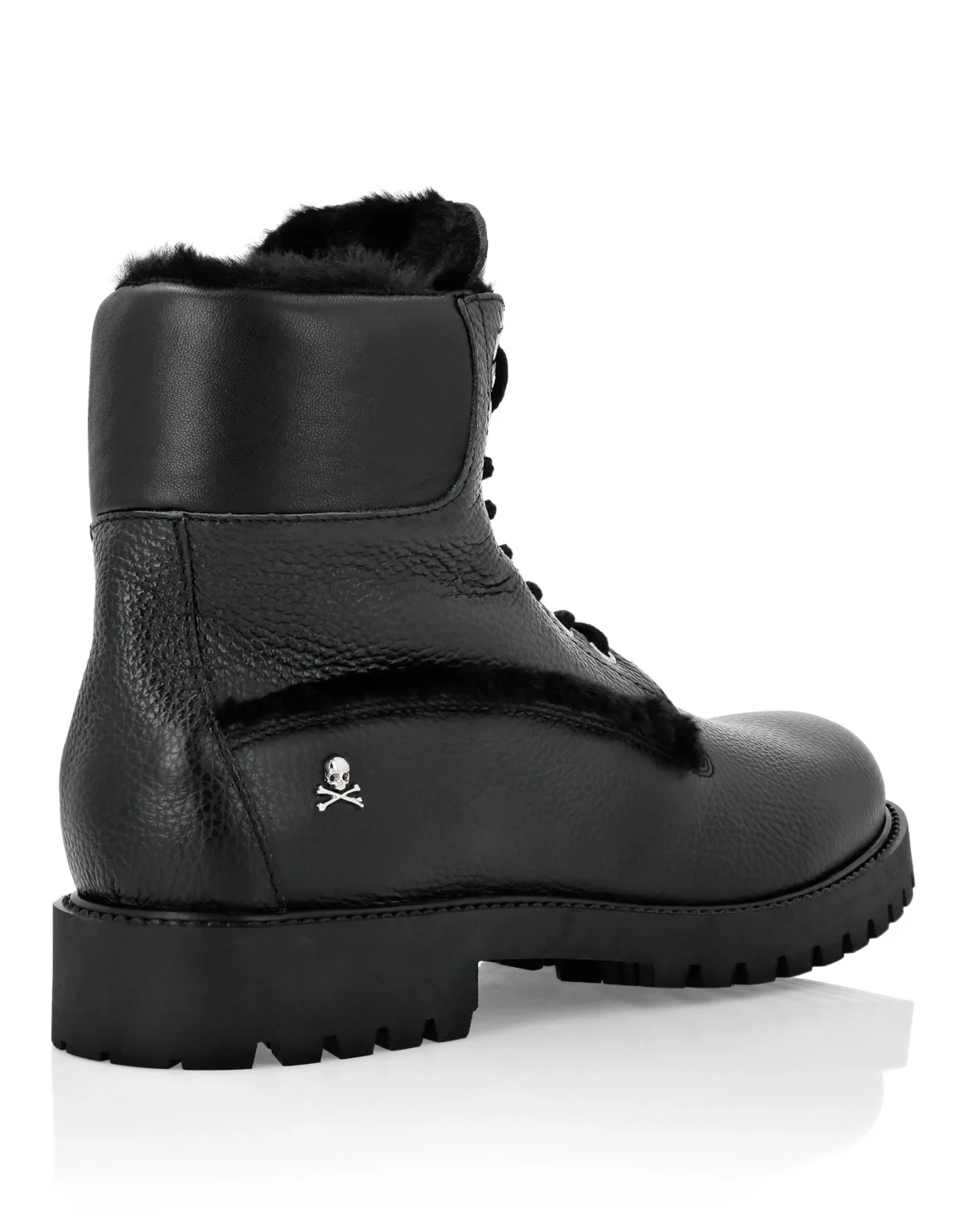 Leather Boots with shearling inside The Hunter, цвет: Черный