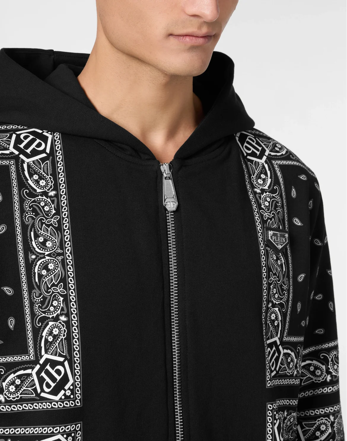 Zip Hoodie Paisley, цвет: Черный