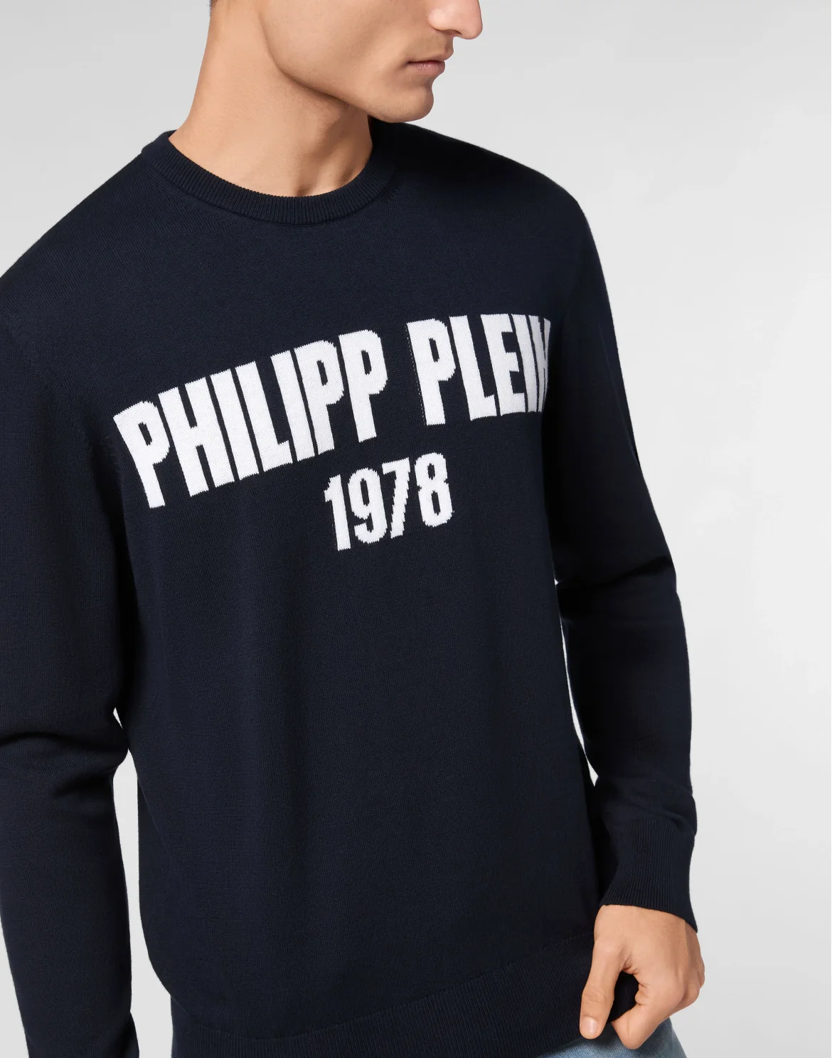 Round Neck Pullover 1978, цвет: Синий