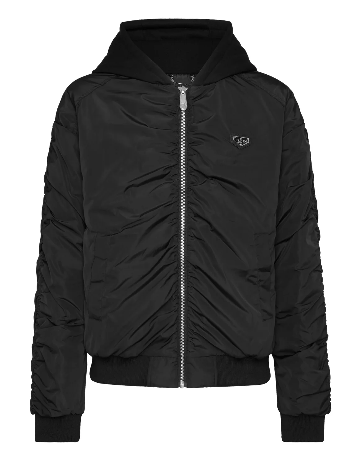 Padded Nylon Jacket, цвет: Черный