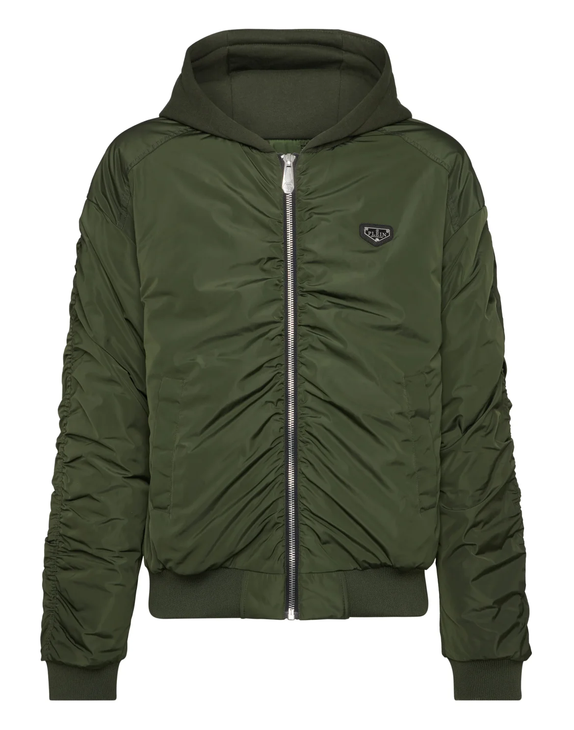 Padded Nylon Jacket, цвет: Зеленый