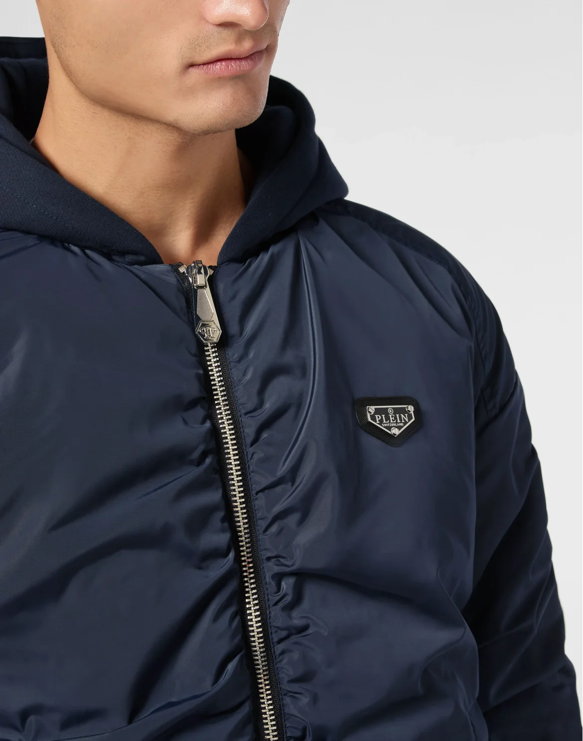 Padded Nylon Jacket, цвет: Синий