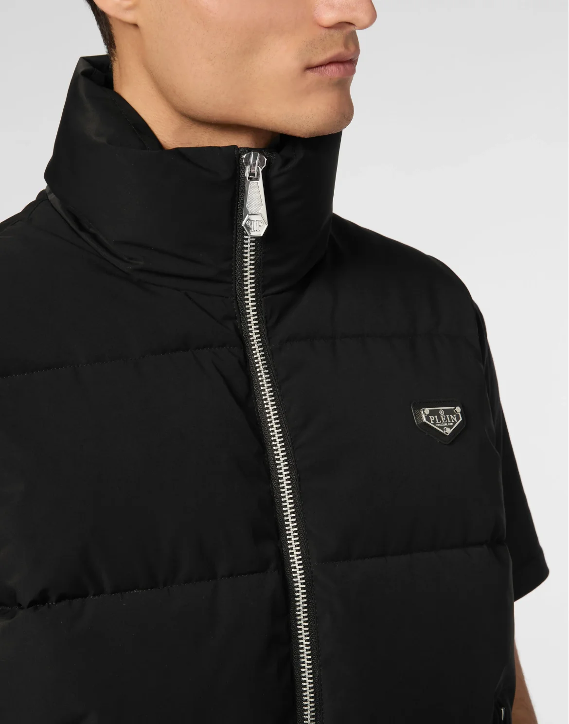 Nylon Down Jacket Vest, цвет: Черный