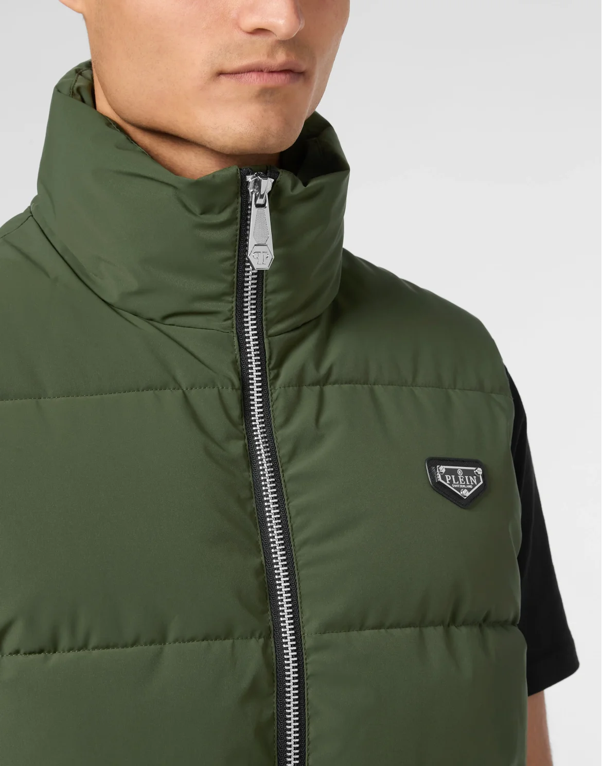 Nylon Down Jacket Vest, цвет: Зеленый