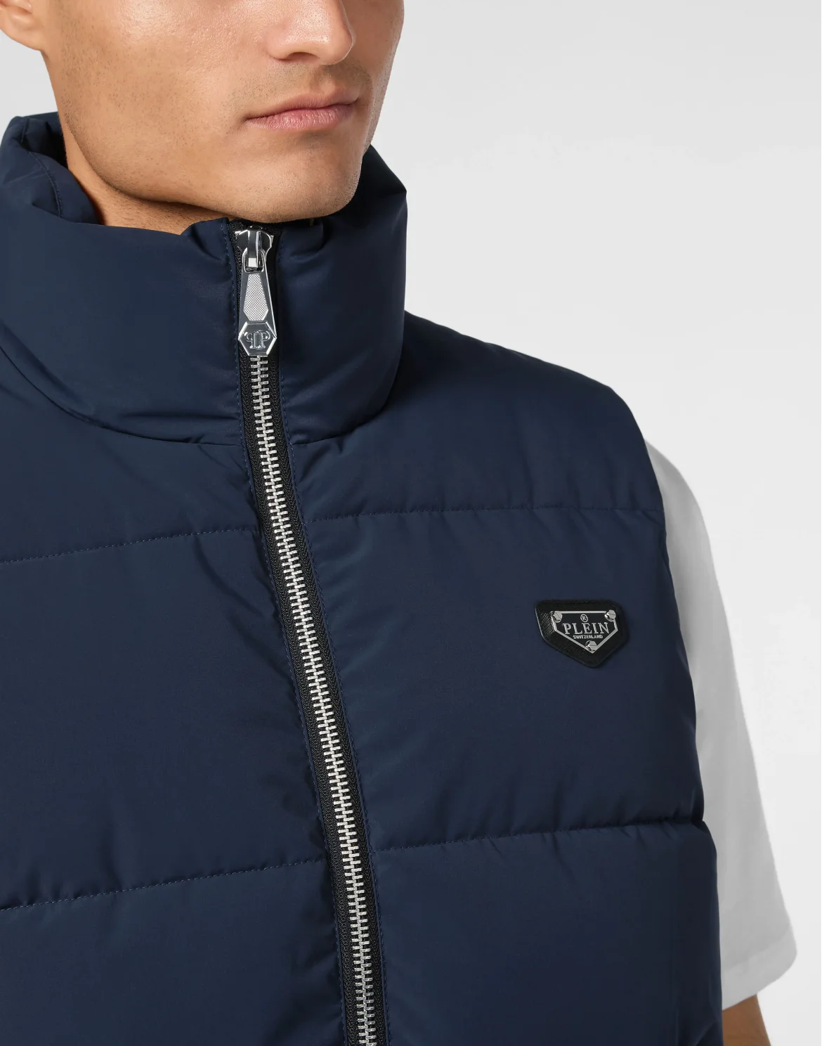 Nylon Down Jacket Vest, цвет: Синий
