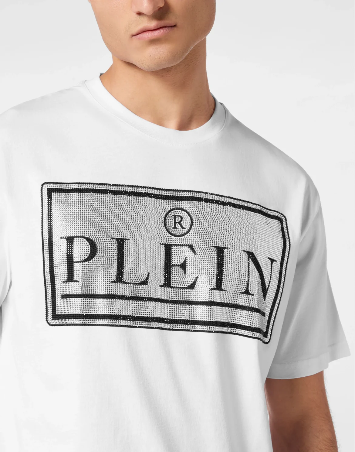 Round Neck T-Shirt Plein, цвет: Белый