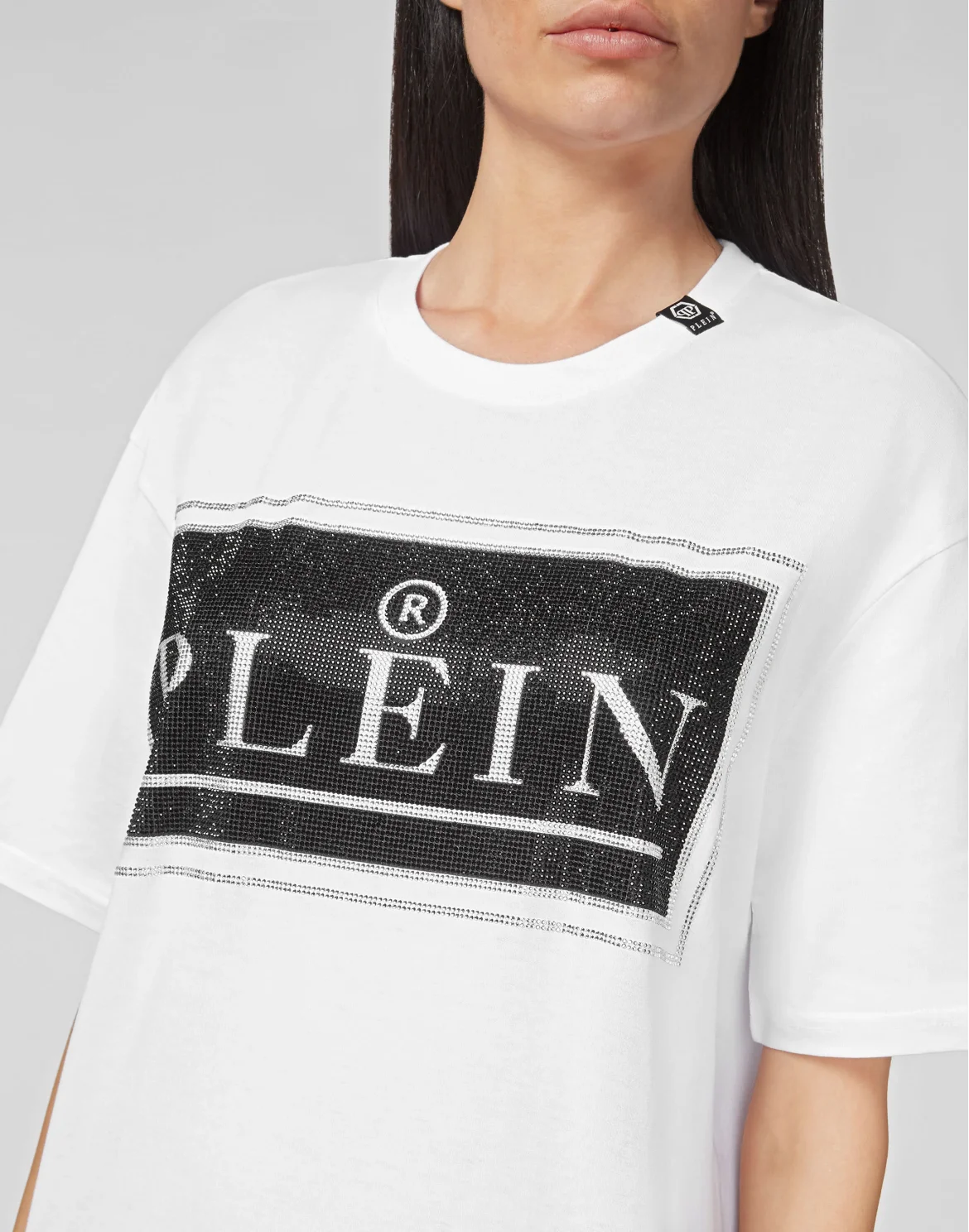 Round Neck T-Shirt Plein, цвет: Белый
