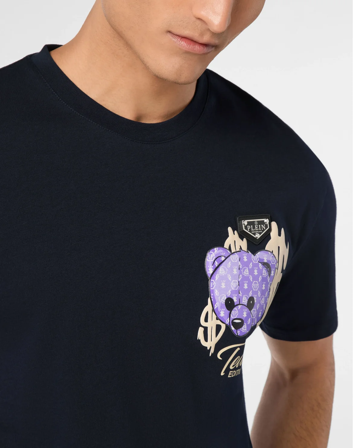 Round Neck T-Shirt Teddy, цвет: Синий