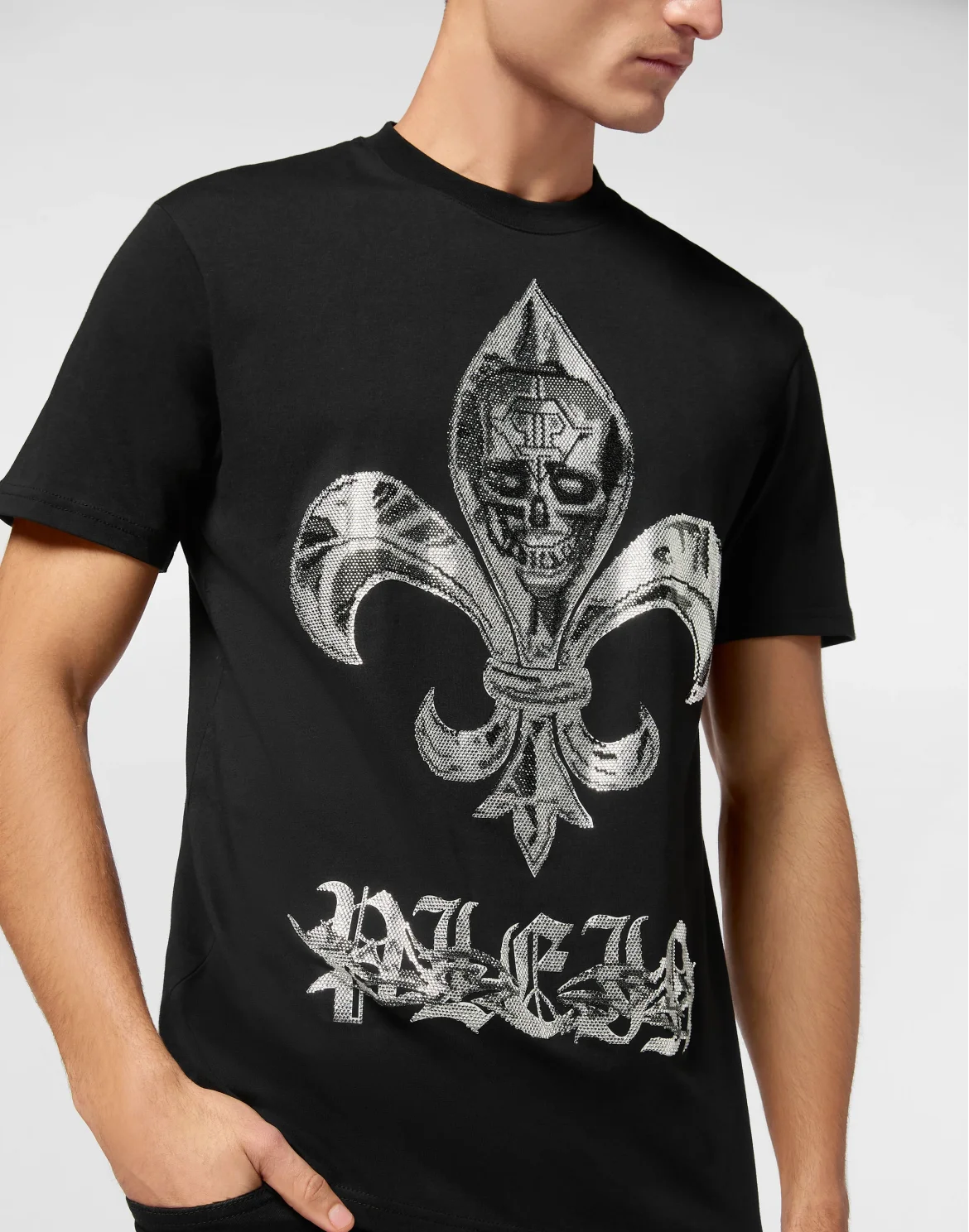 Round Neck T-Shirt Chrome, цвет: Черный