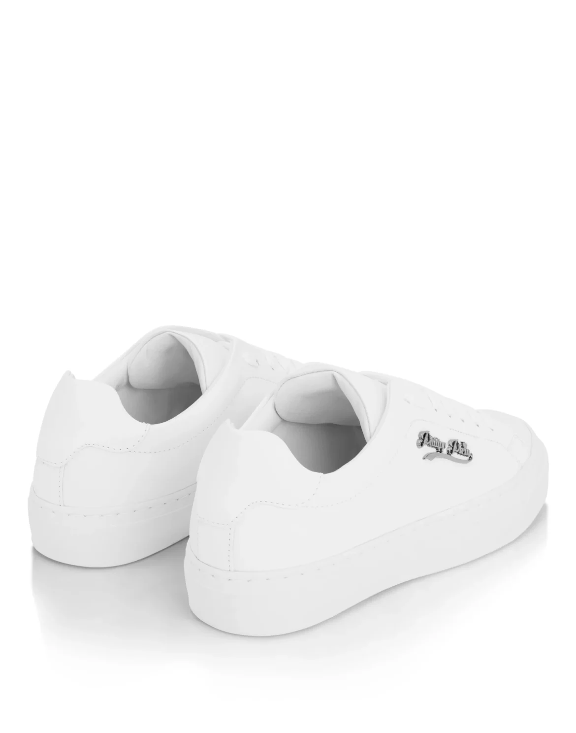 Nappa Leather Lo-Top Sneakers Signature, цвет: Белый