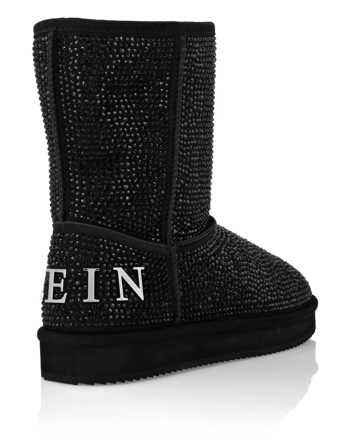 Mid Flat Boots Stones, цвет: Черный
