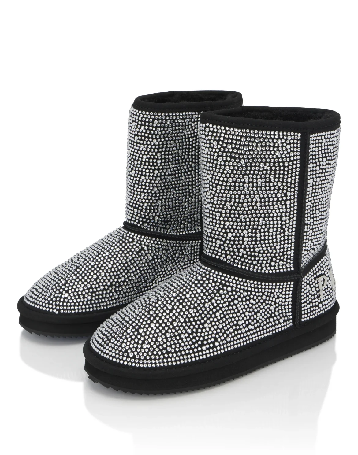 Mid Flat Boots Stones, цвет: Прозрачный