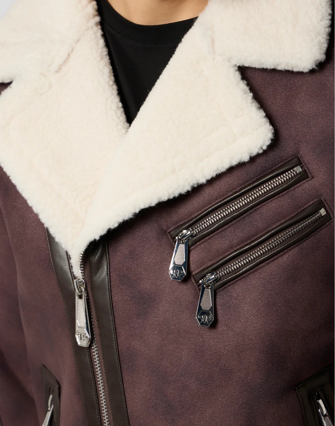 Eco Shearling Jacket, цвет: Коричневый