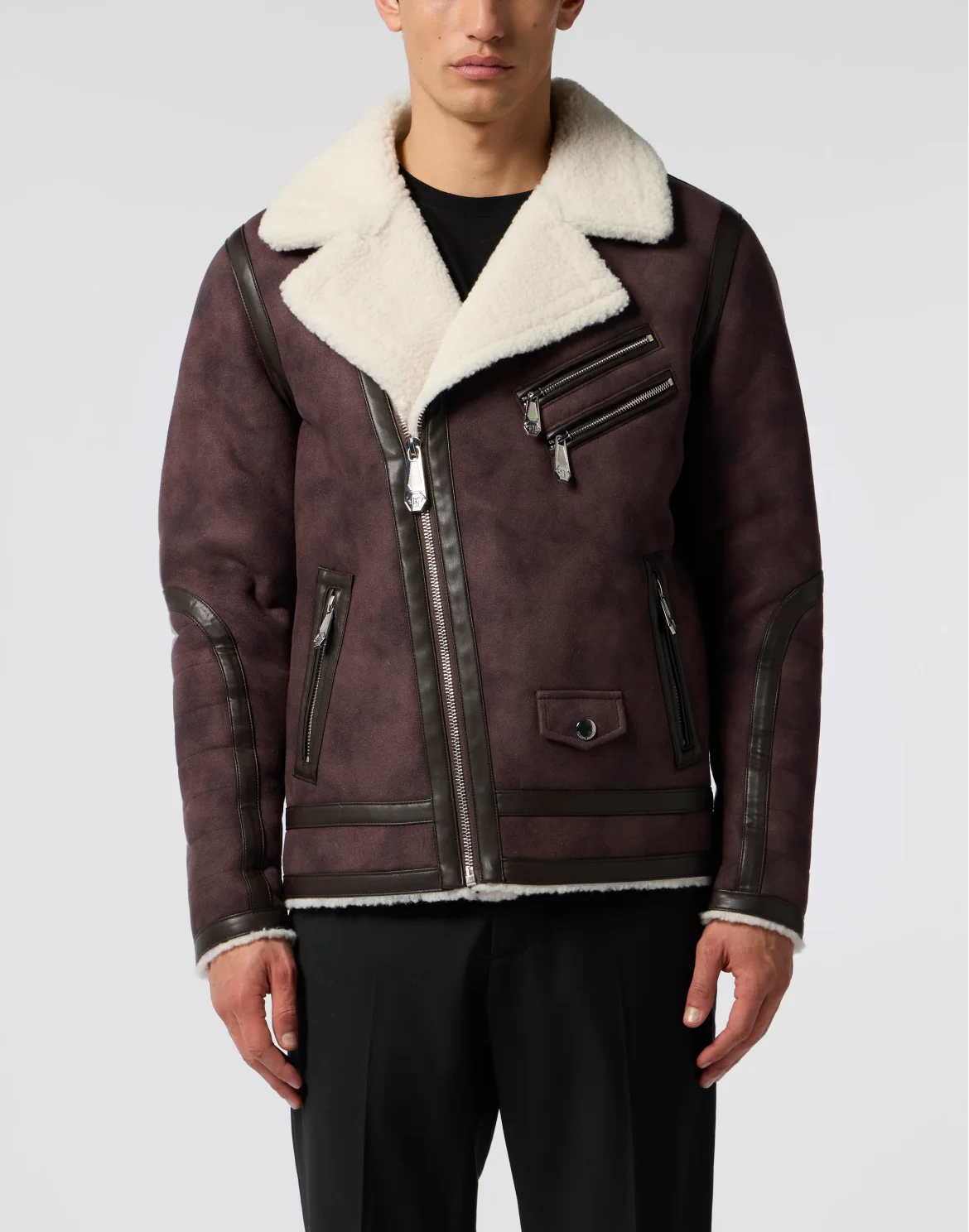 Eco Shearling Jacket, цвет: Коричневый